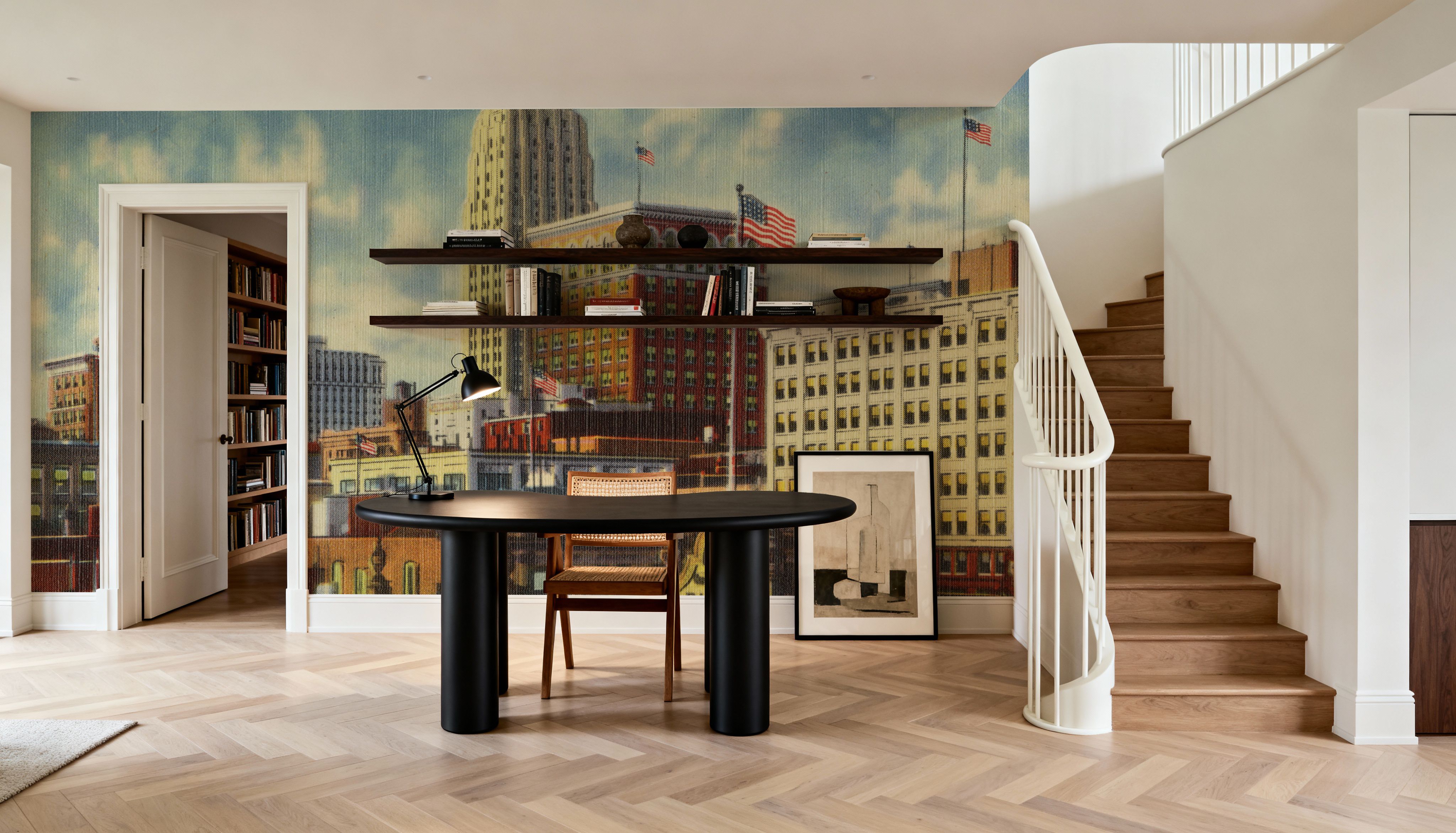 Greetings from Downtown - Screenprint Postcard