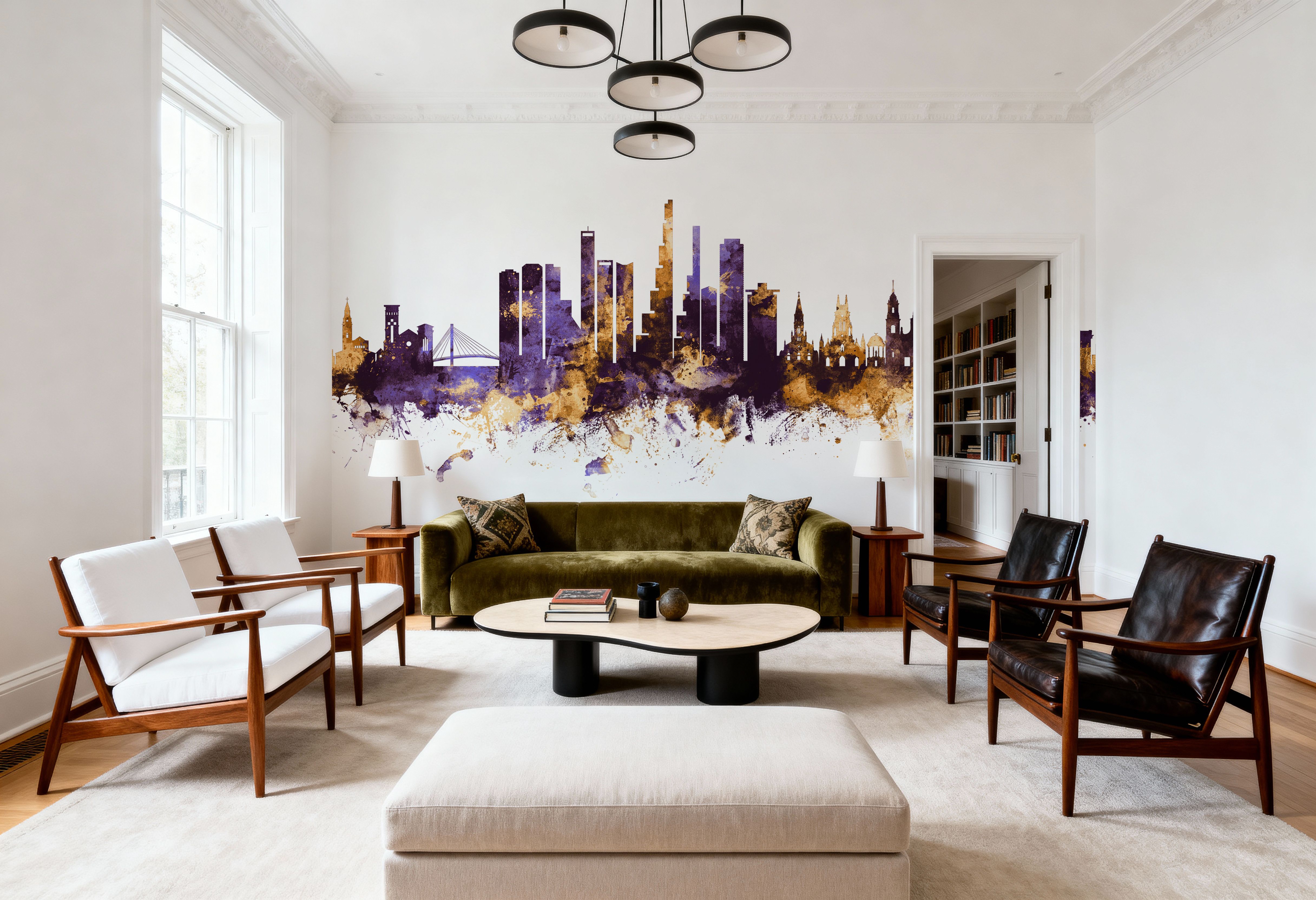 Bogotá Colombia Skyline Purple & Gold