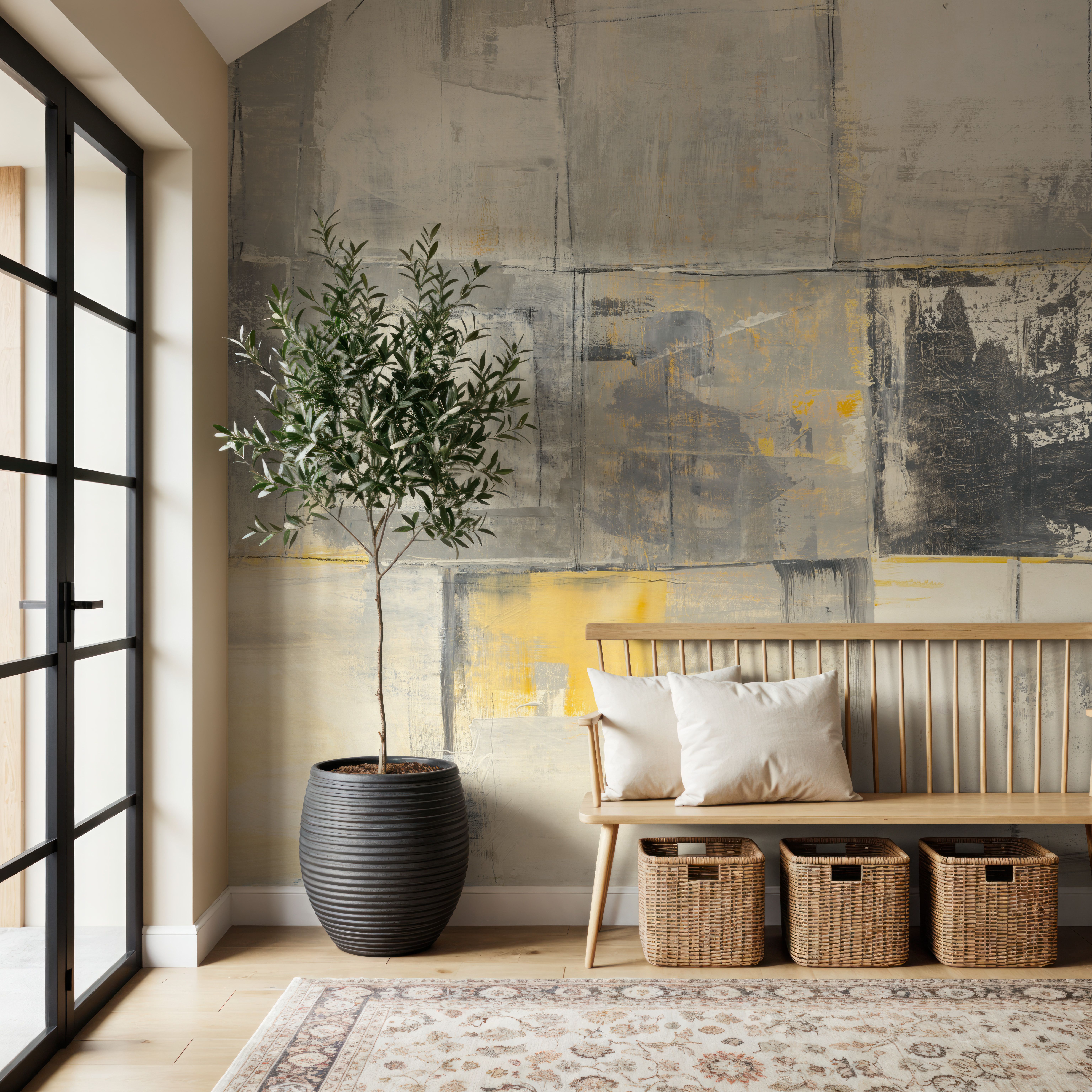 Gray and Yellow Blocks I
