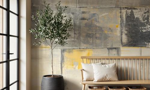 Gray and Yellow Blocks I