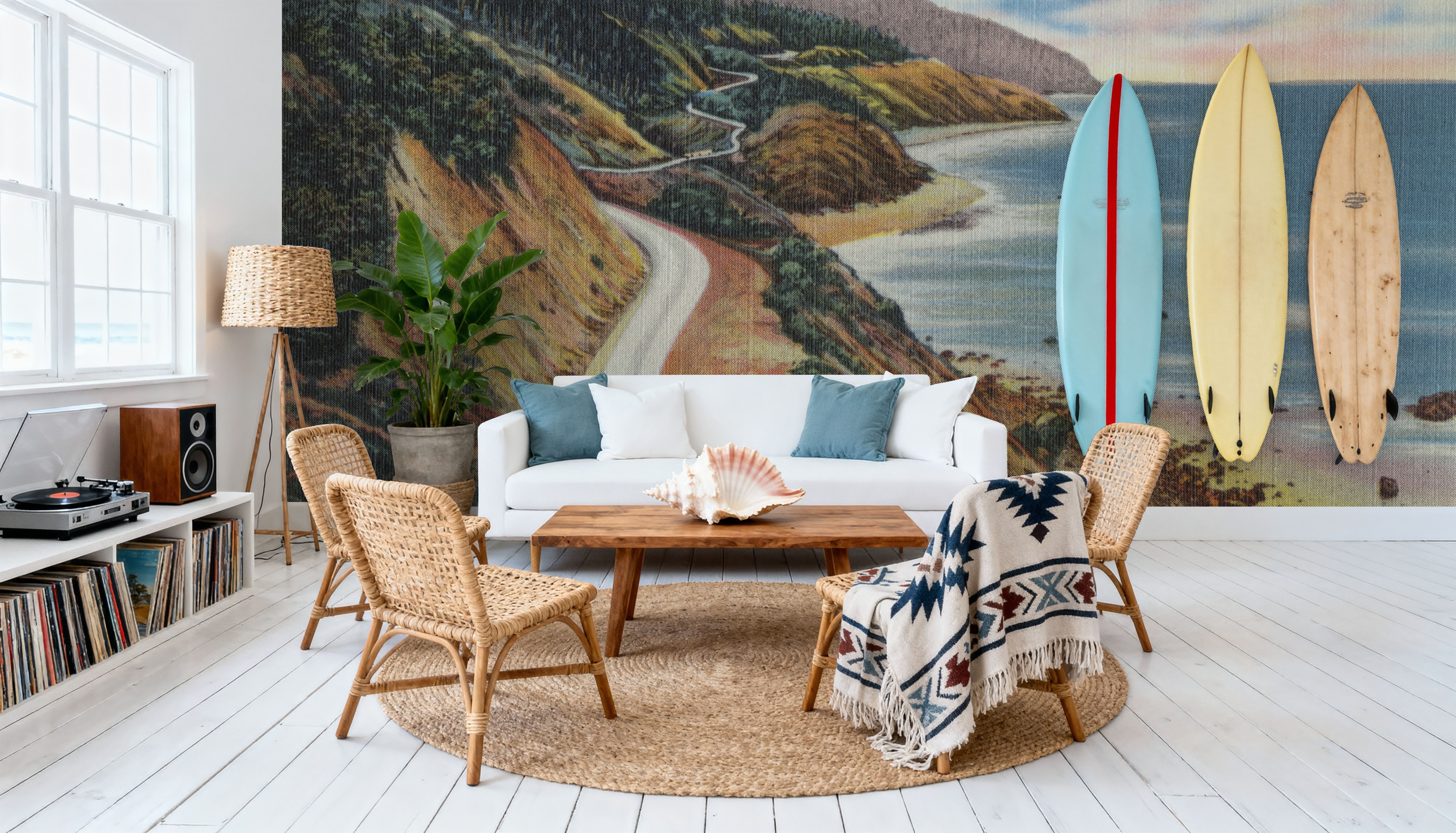 Greetings from Oregon Coast - Screenprint Postcard