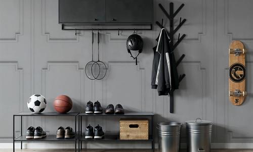 Faux Wall Panel Moulding, Light Gray