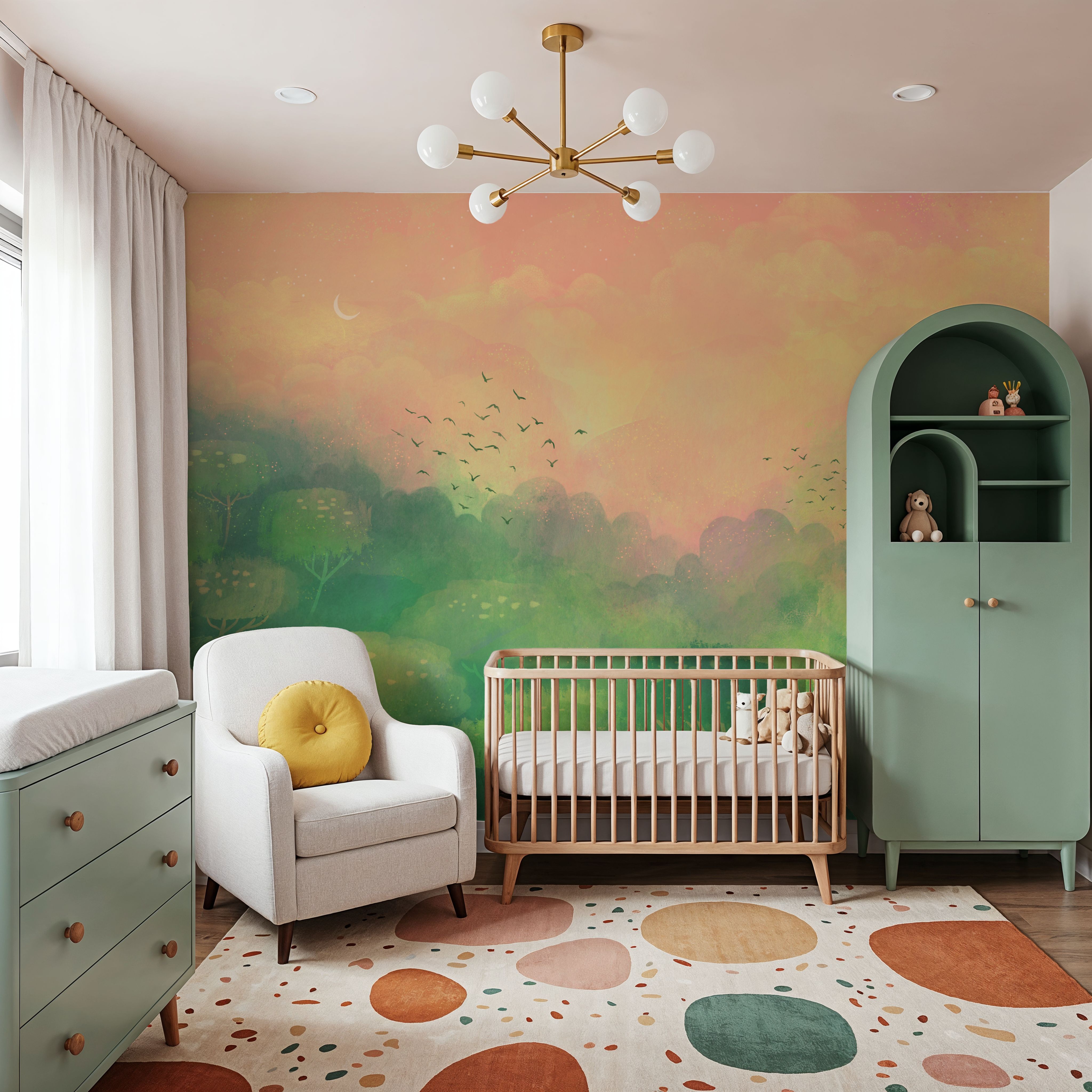 Dreamy Landscape, Peach