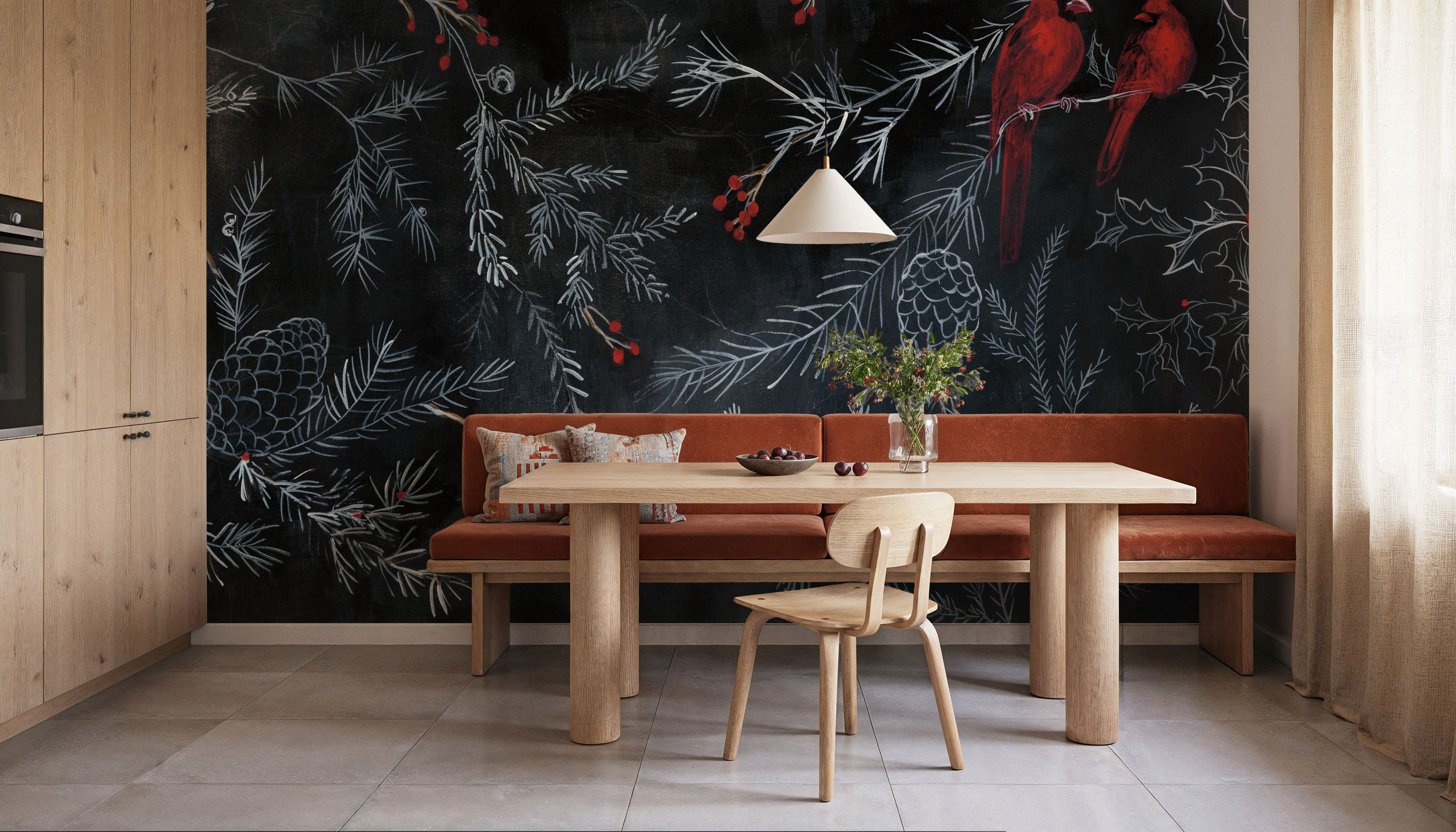 Cardinal Chalkboard, Wallpaper