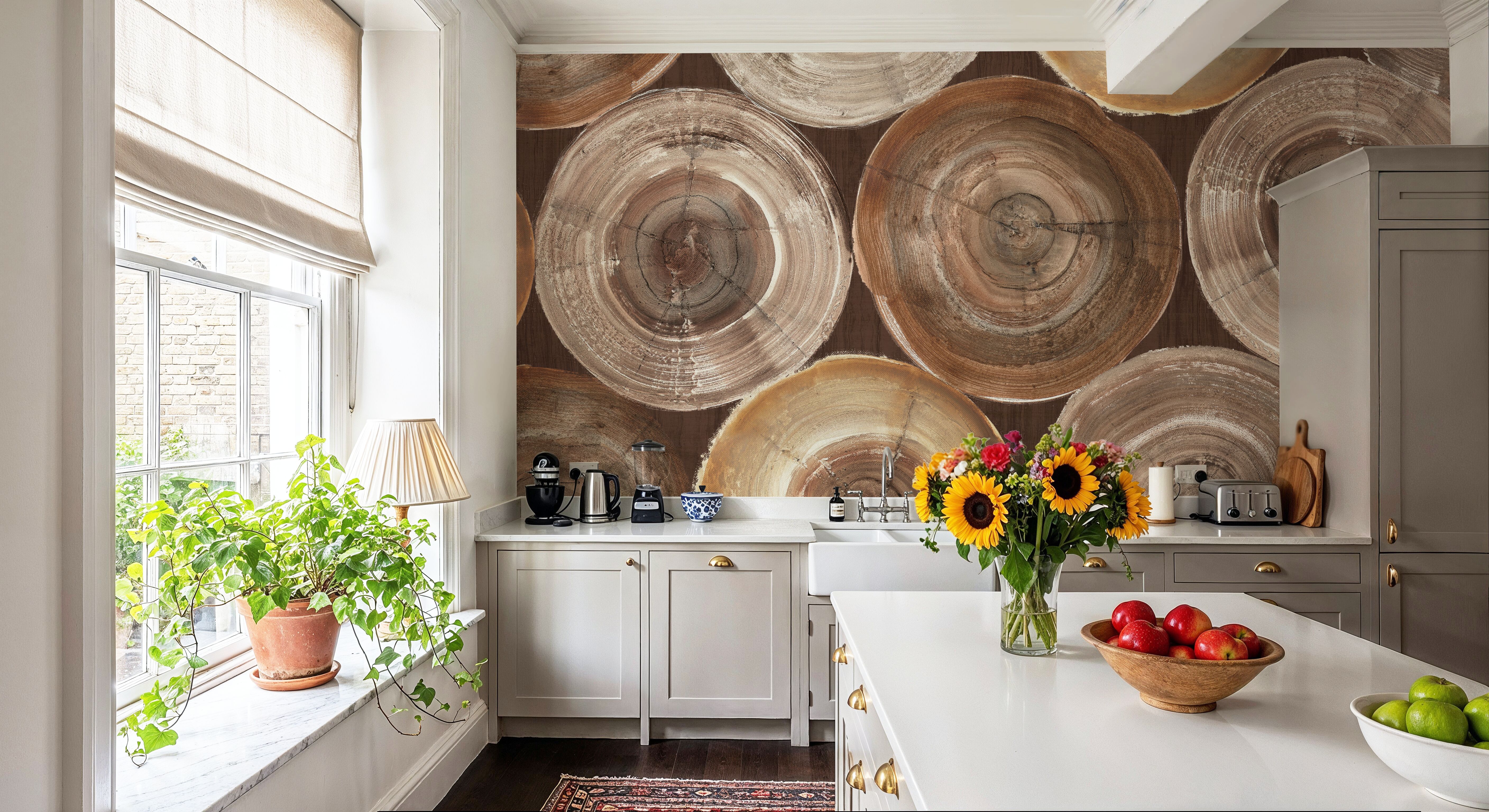 Rings of Life I Brown, Wallpaper