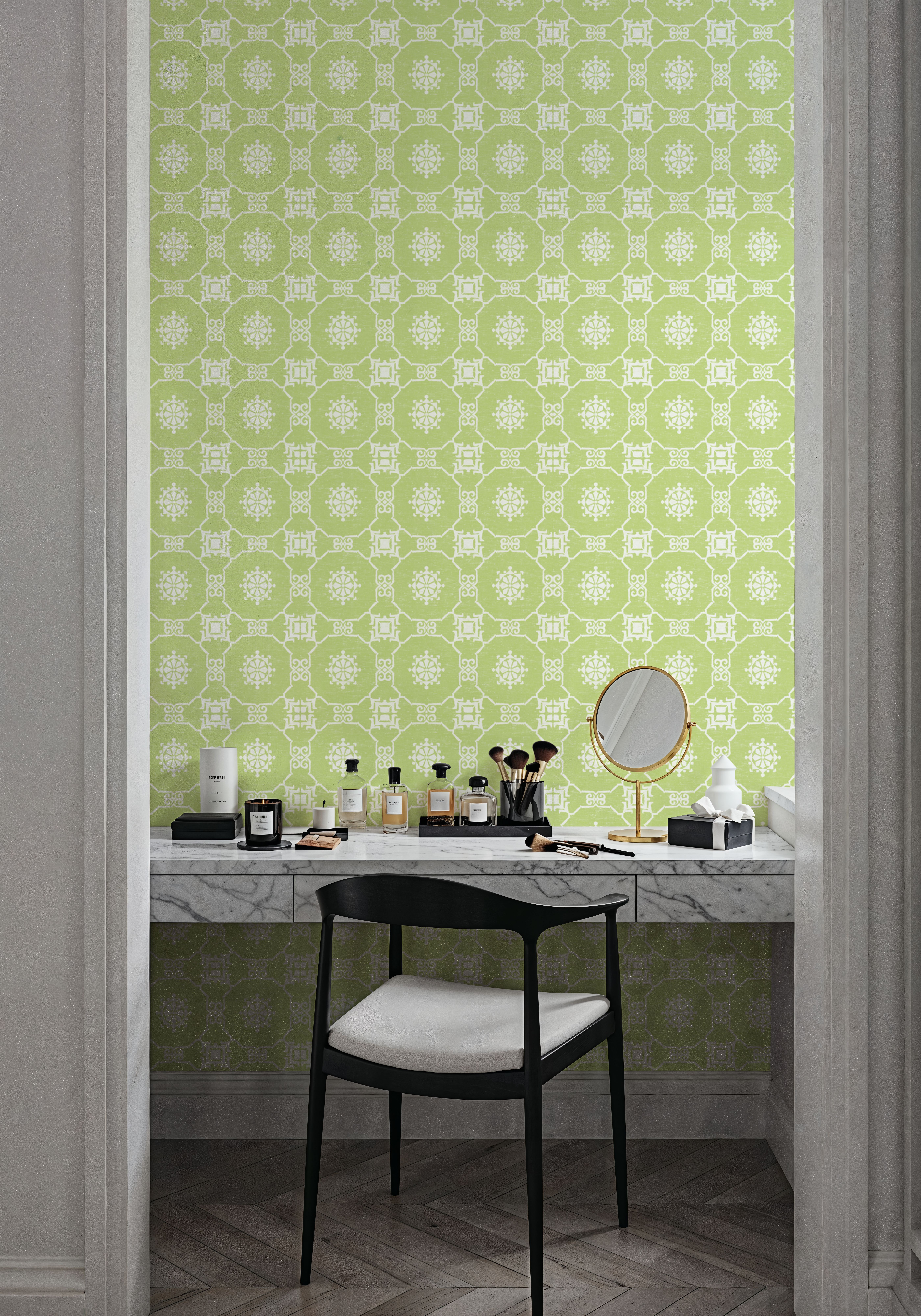 Amadora Connection Light Green, Wallpaper
