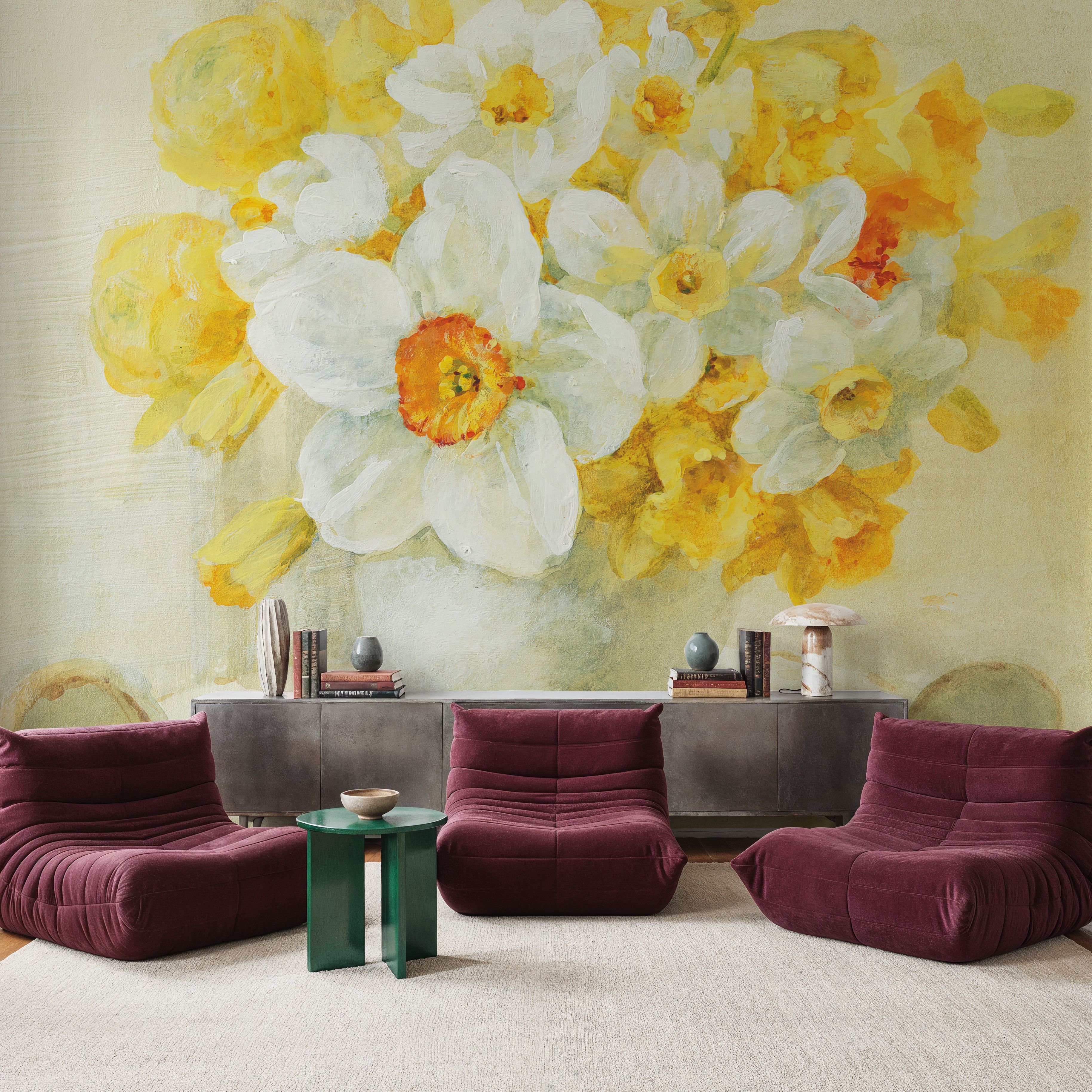 Mixed Narcissus on White