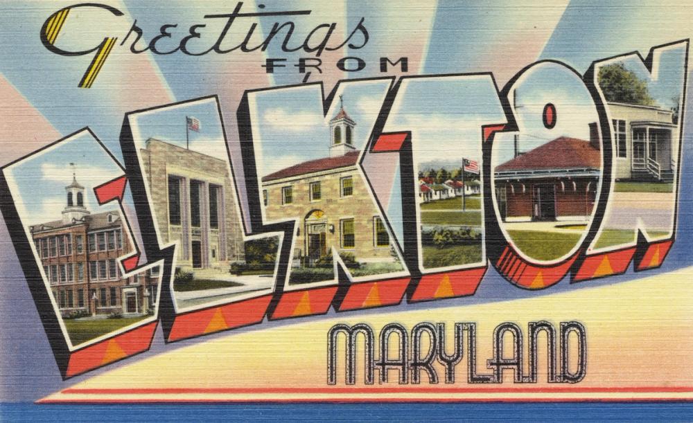 Greetings from Elkton - Screenprint Postcard
