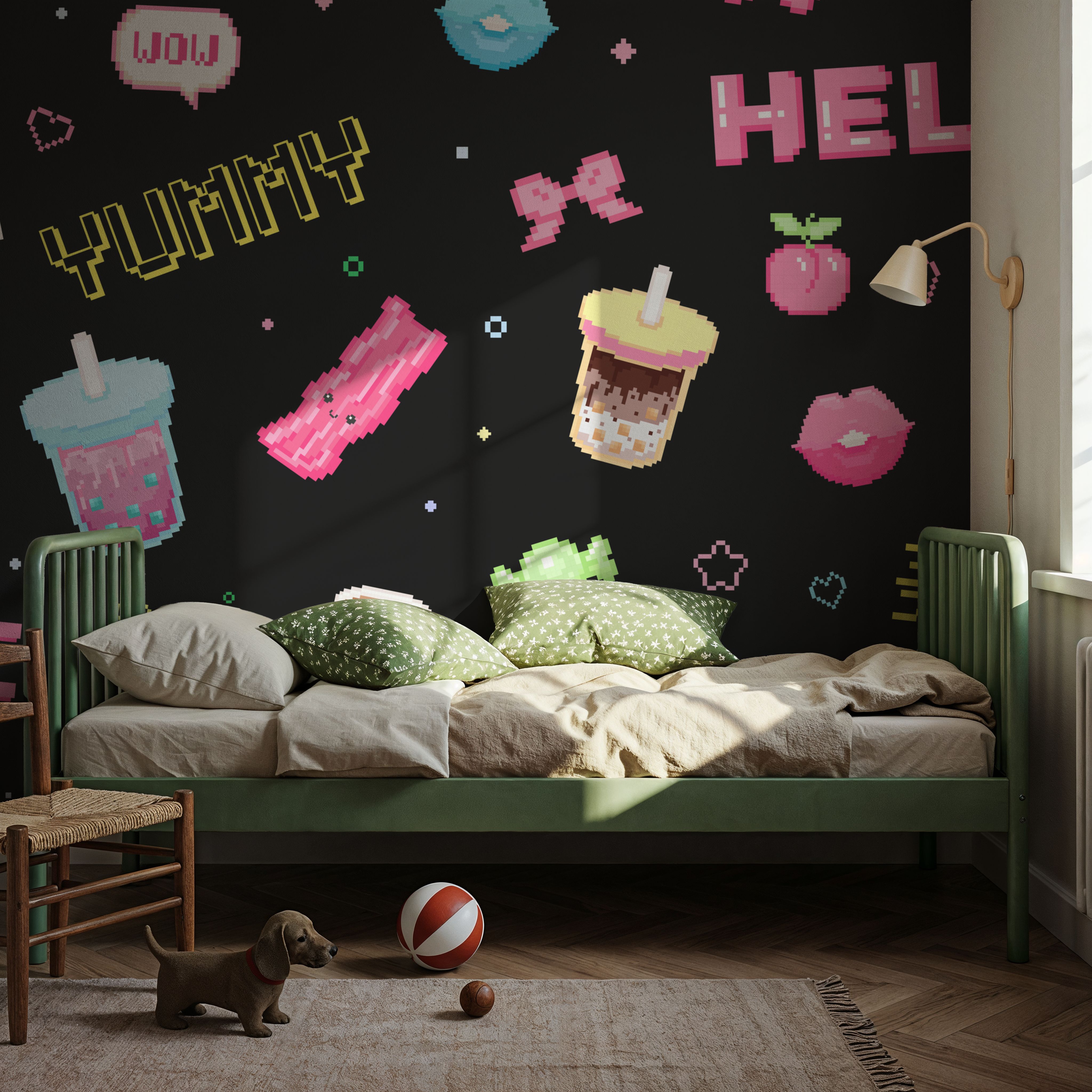 Cute Pixel Hello Dark