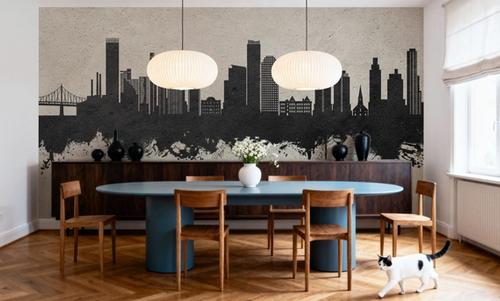 Queens New York Skyline Concrete