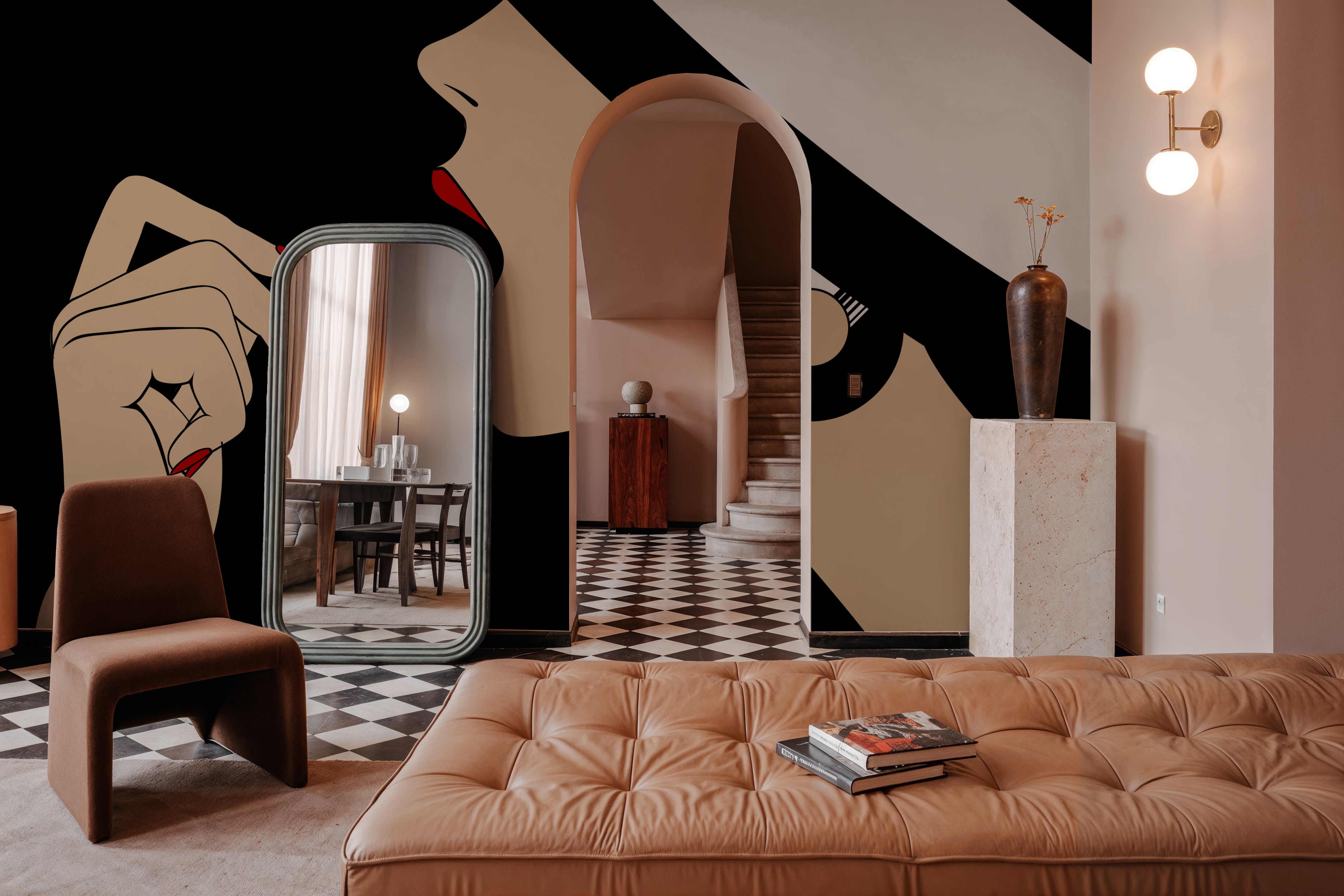 Retro Glamour Lipstick, Wallpaper