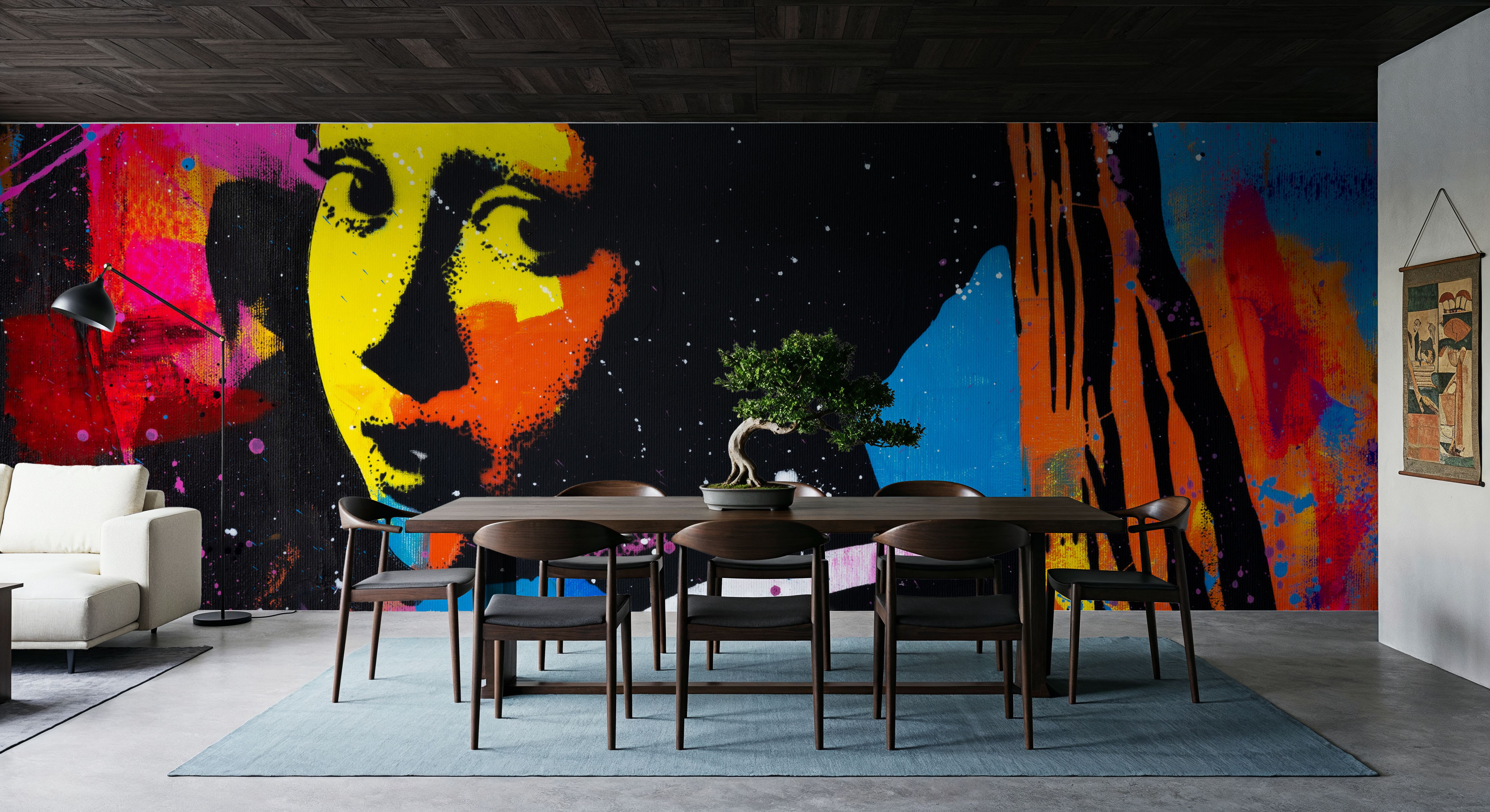 Girl with an Abstract Pearl, Wallpaper