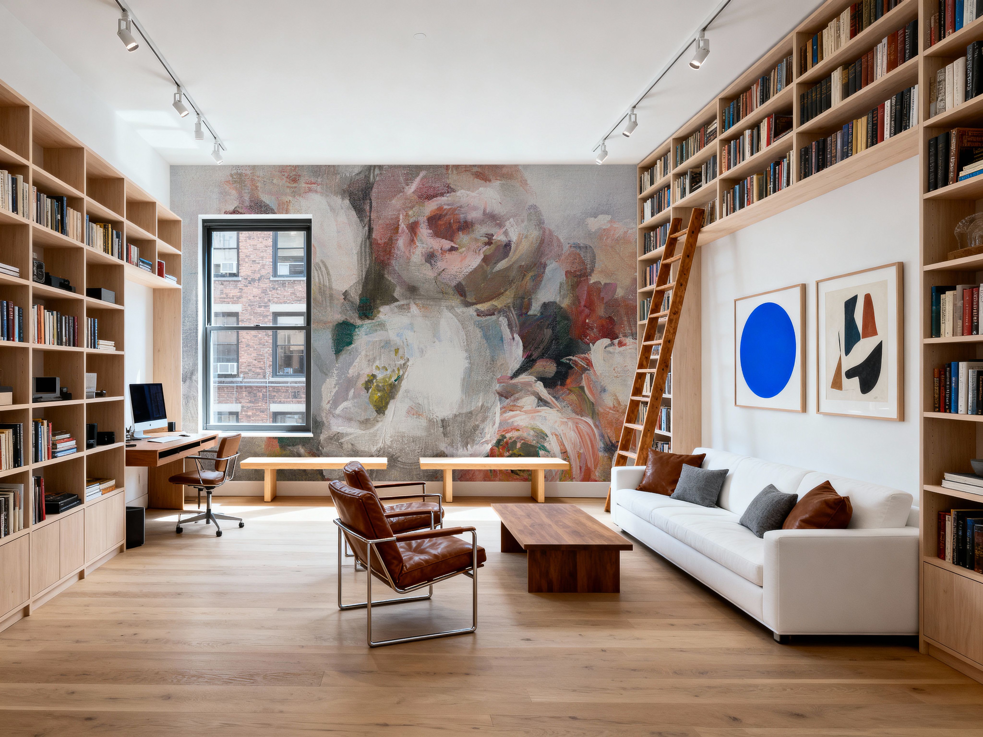 Fall Bouquet on White Panel I