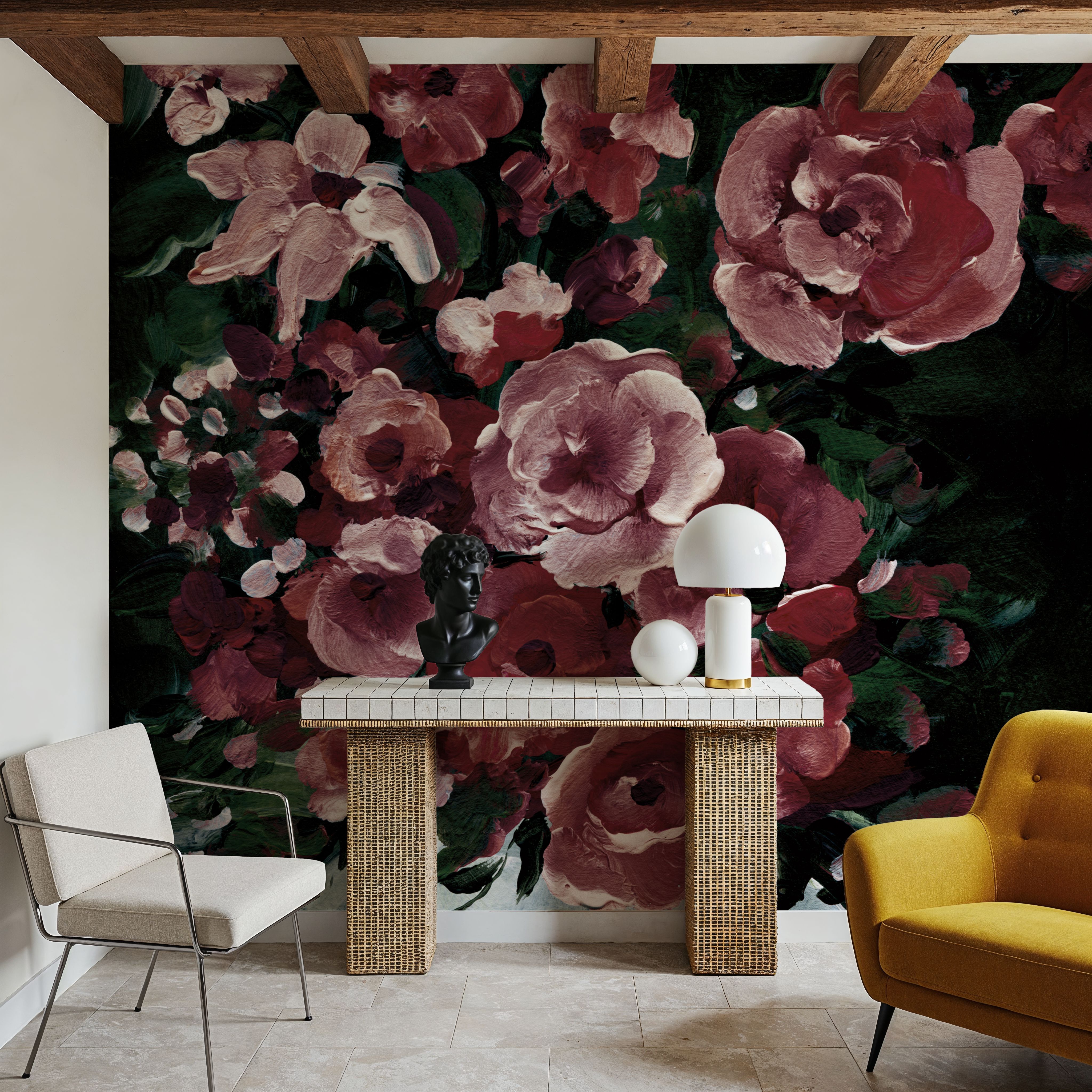 Botanical Elegance Burgundy I