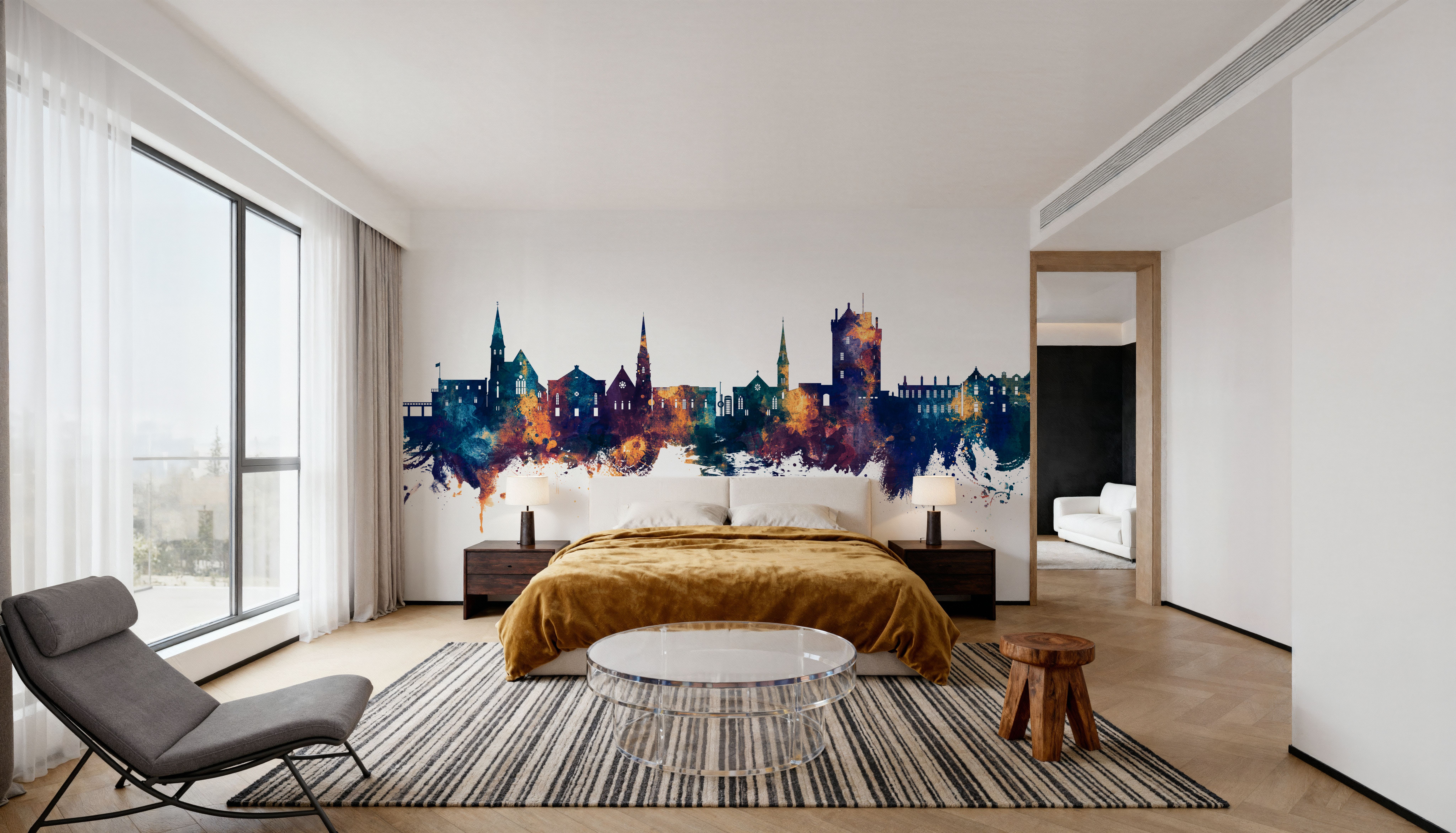 Broughty Ferry Scotland Skyline Blue & Bronze