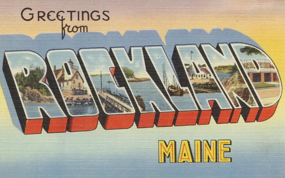 Greetings from Rockland - Screenprint Postcard