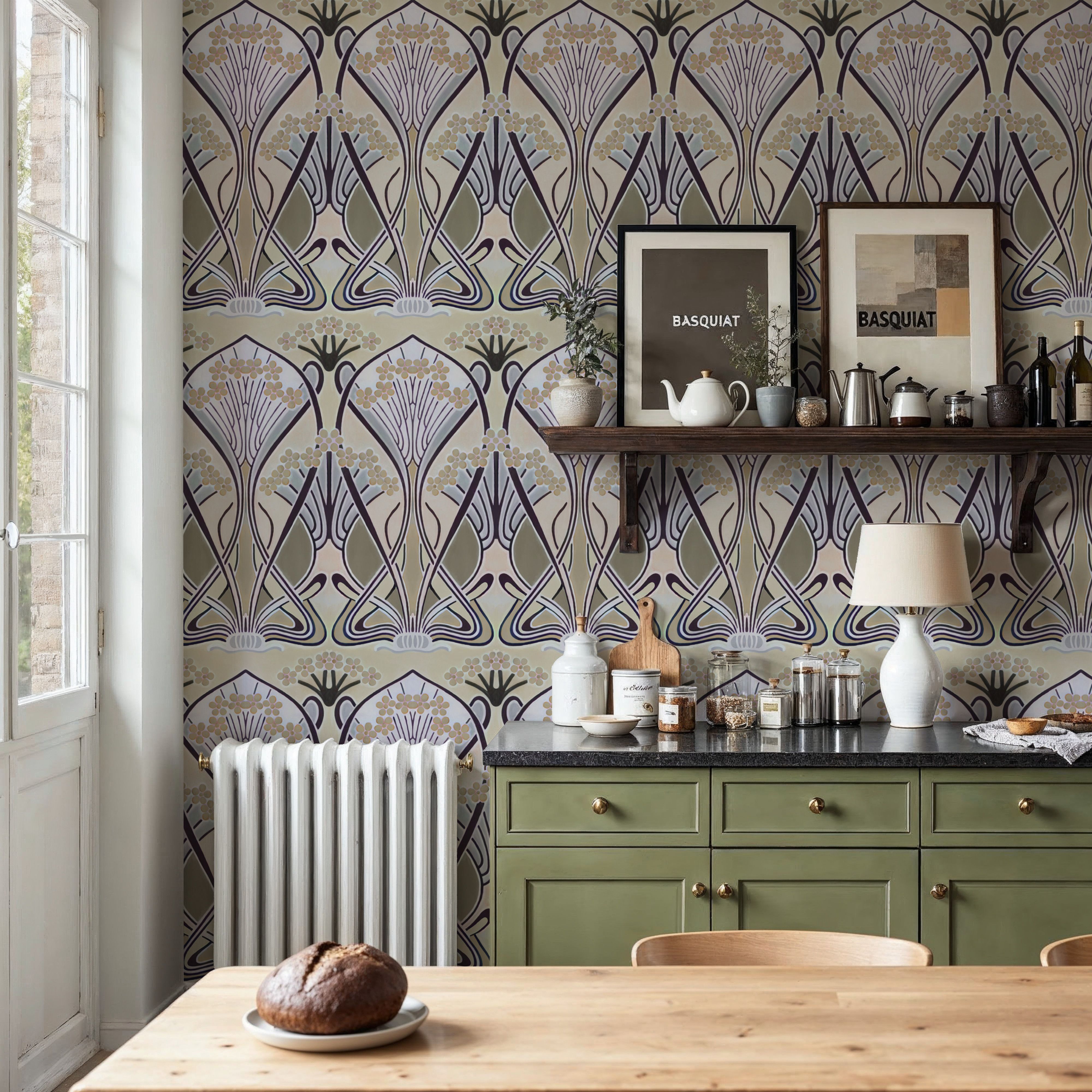 Floral Art Deco Aura, Butter