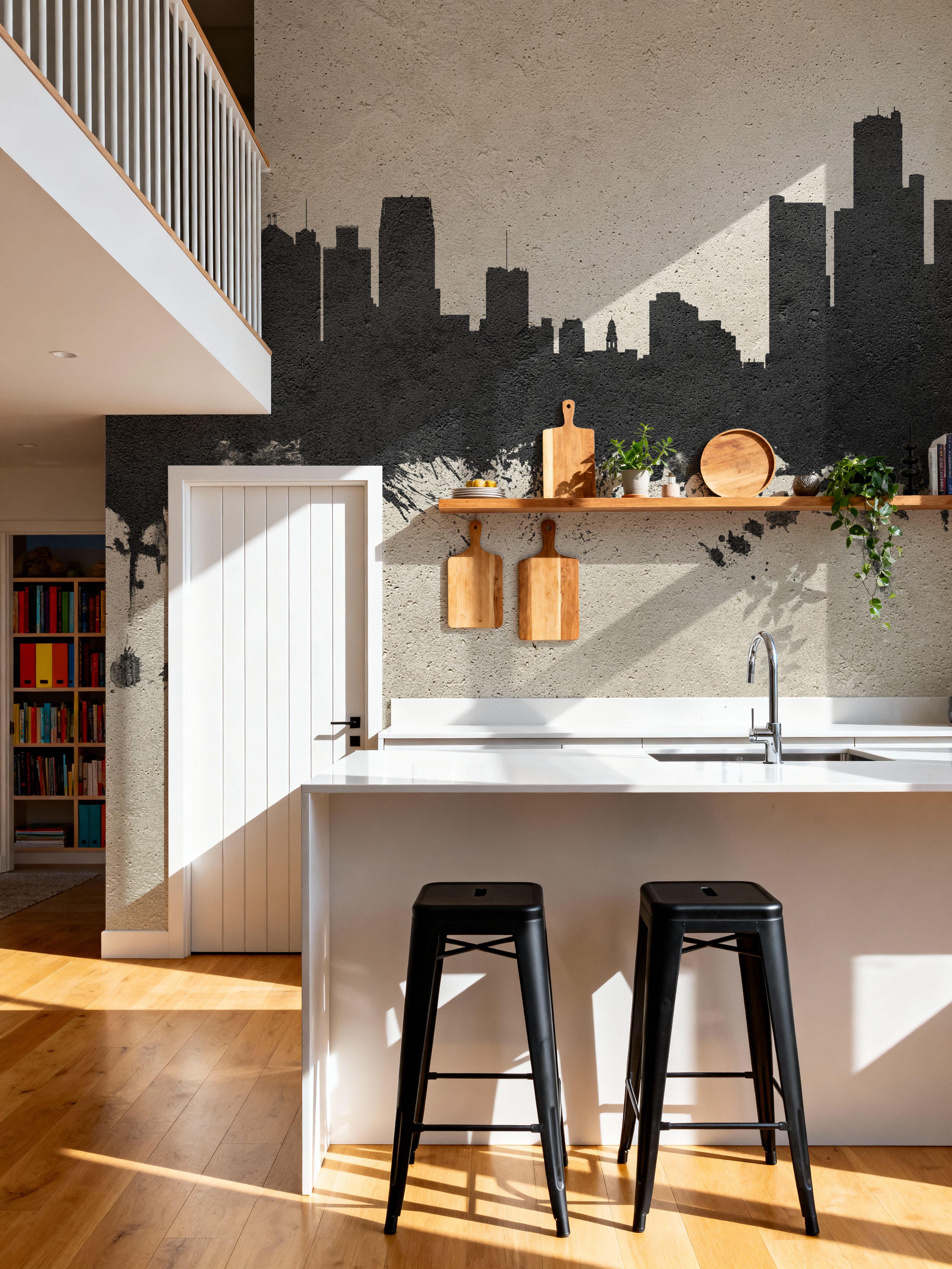 Detroit Michigan Skyline Concrete