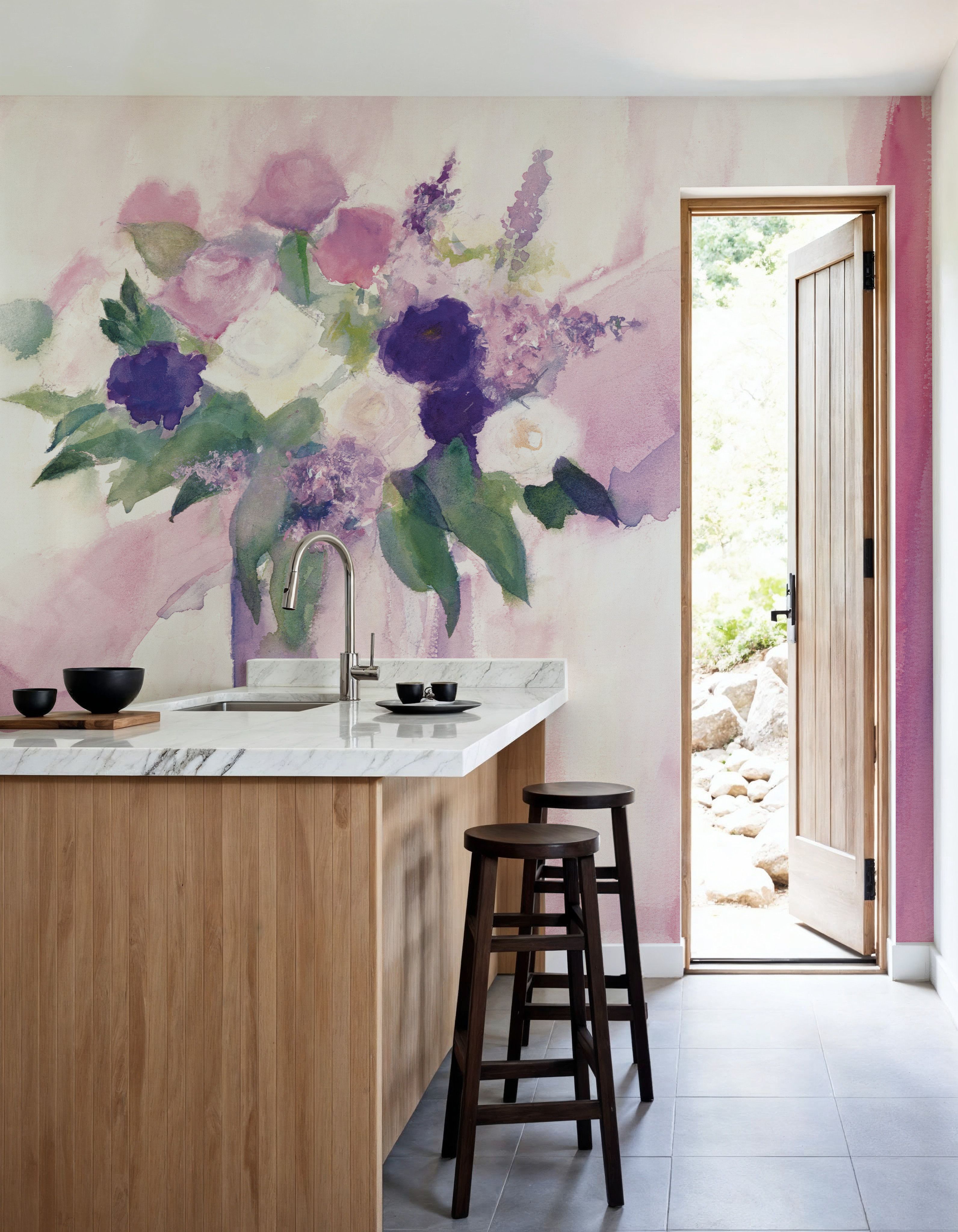 An Arrangement of Pink Flowers
