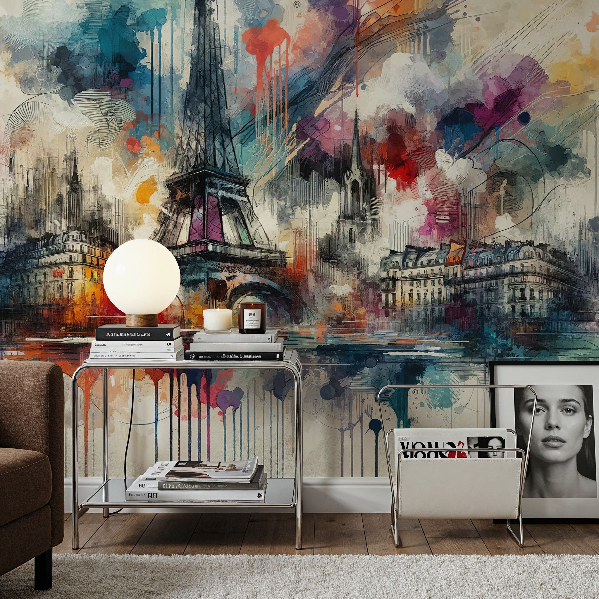 Watercolor Skyline Paris II