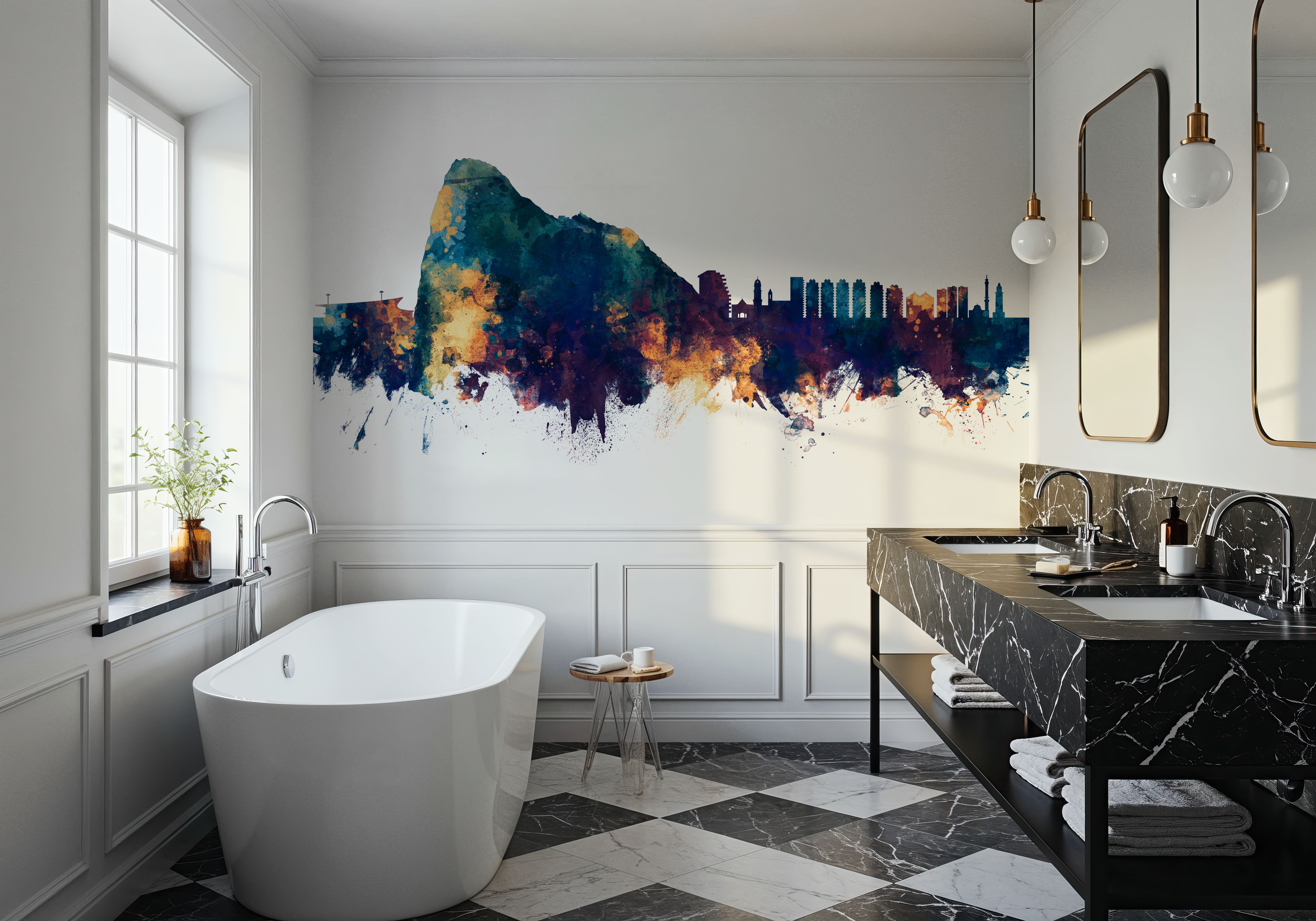 Gibraltar Skyline Blue & Bronze