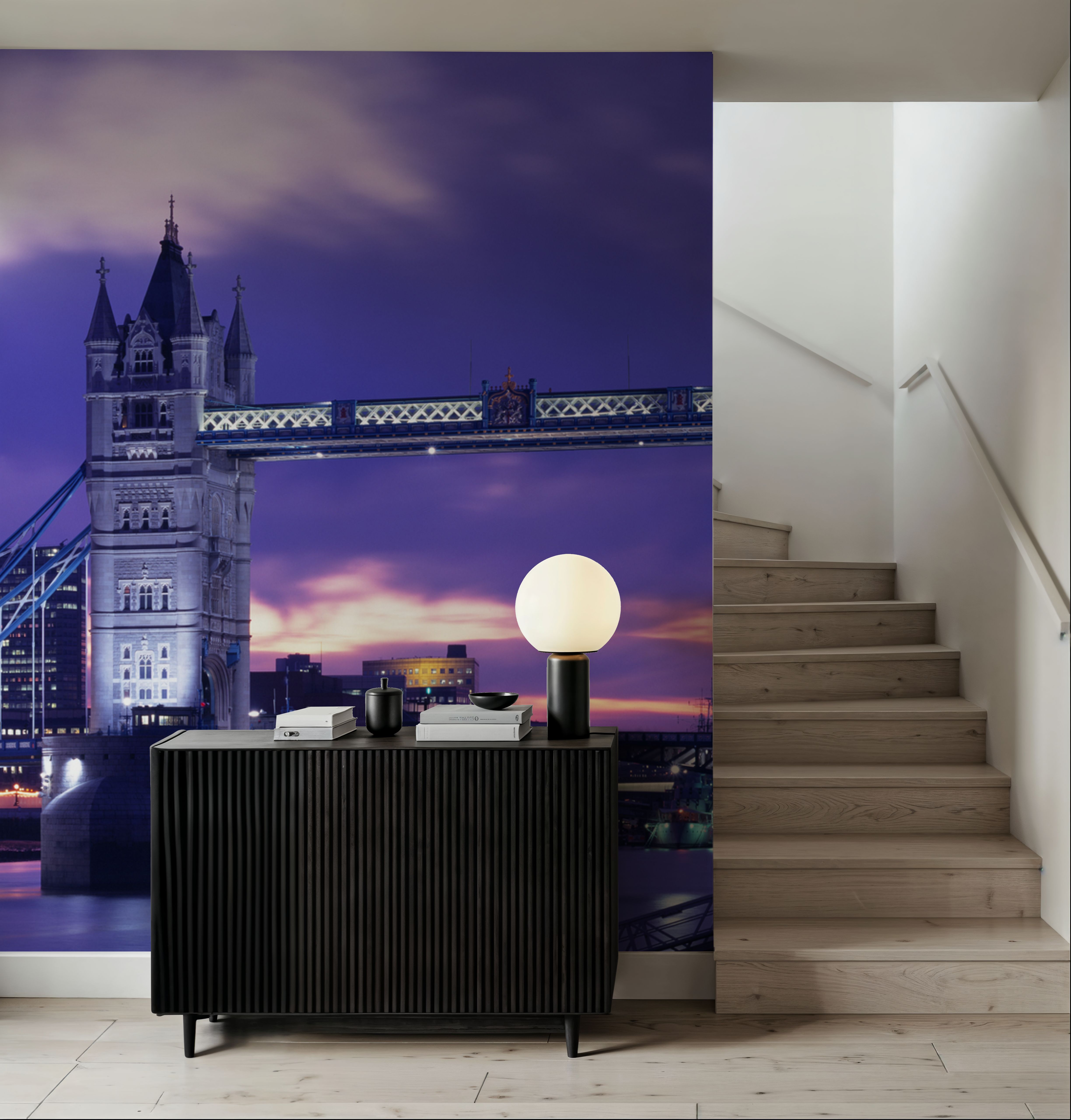 Purple Tower Bridge Twilight