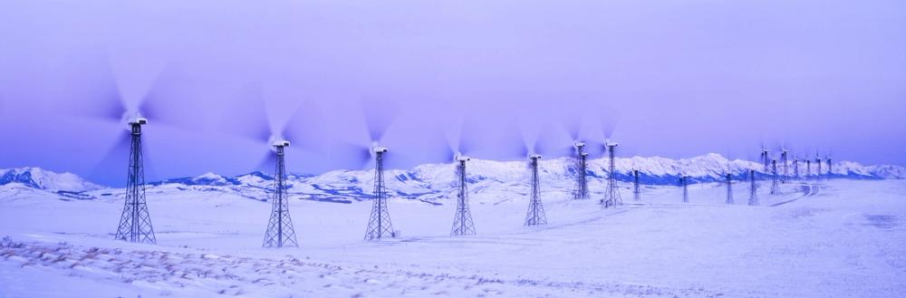 Wind Farm in Winter
