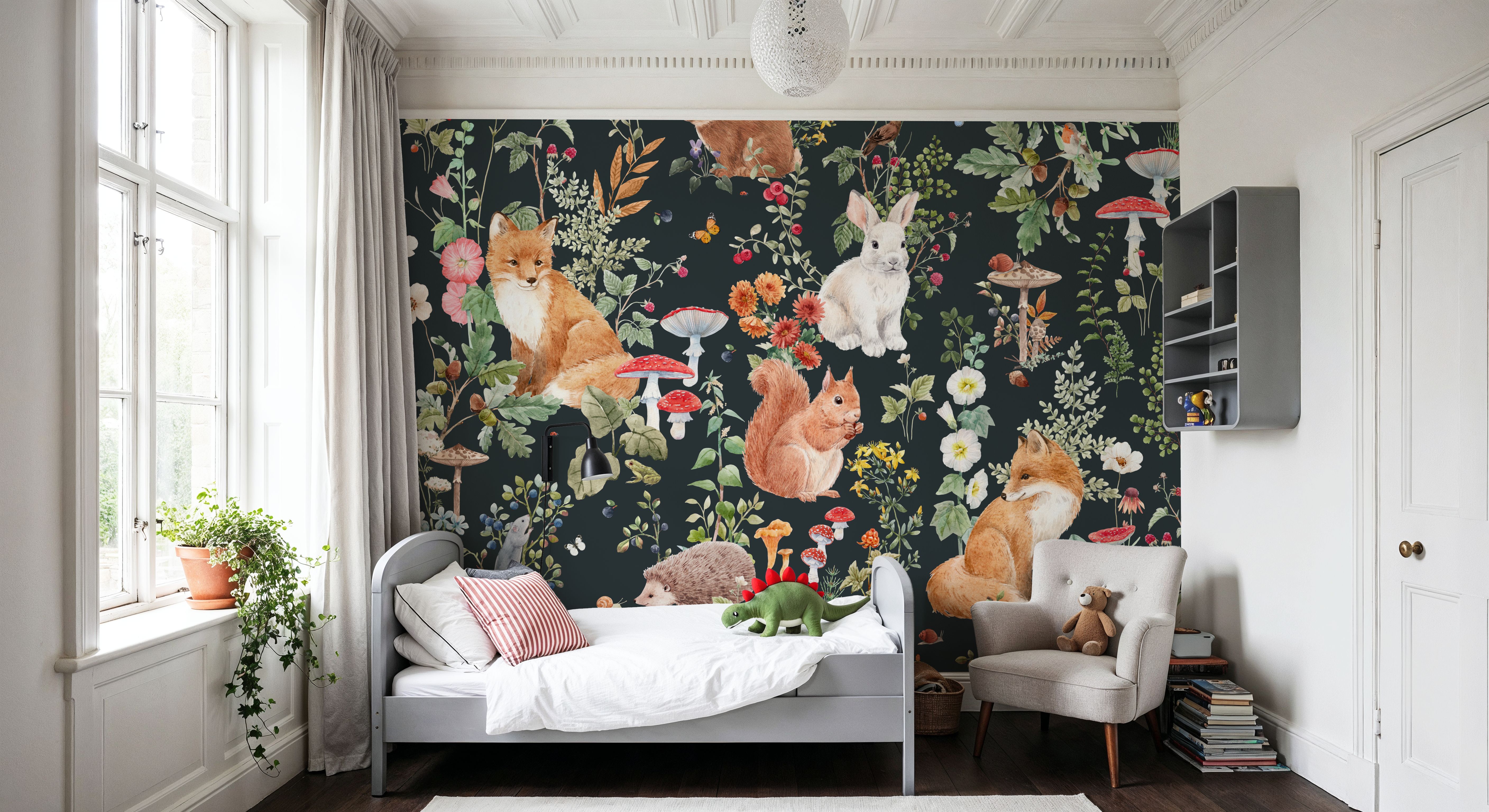 Baby Animals Nordic Fauna, Dark Blue