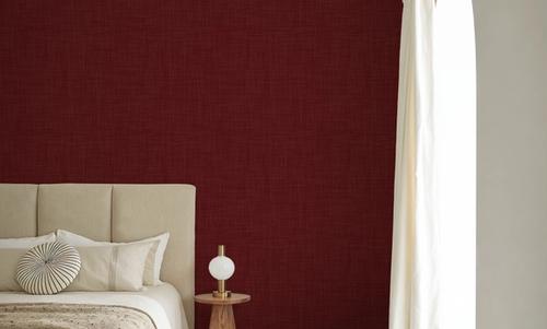 Mottled Linen Effect, Tomato Red