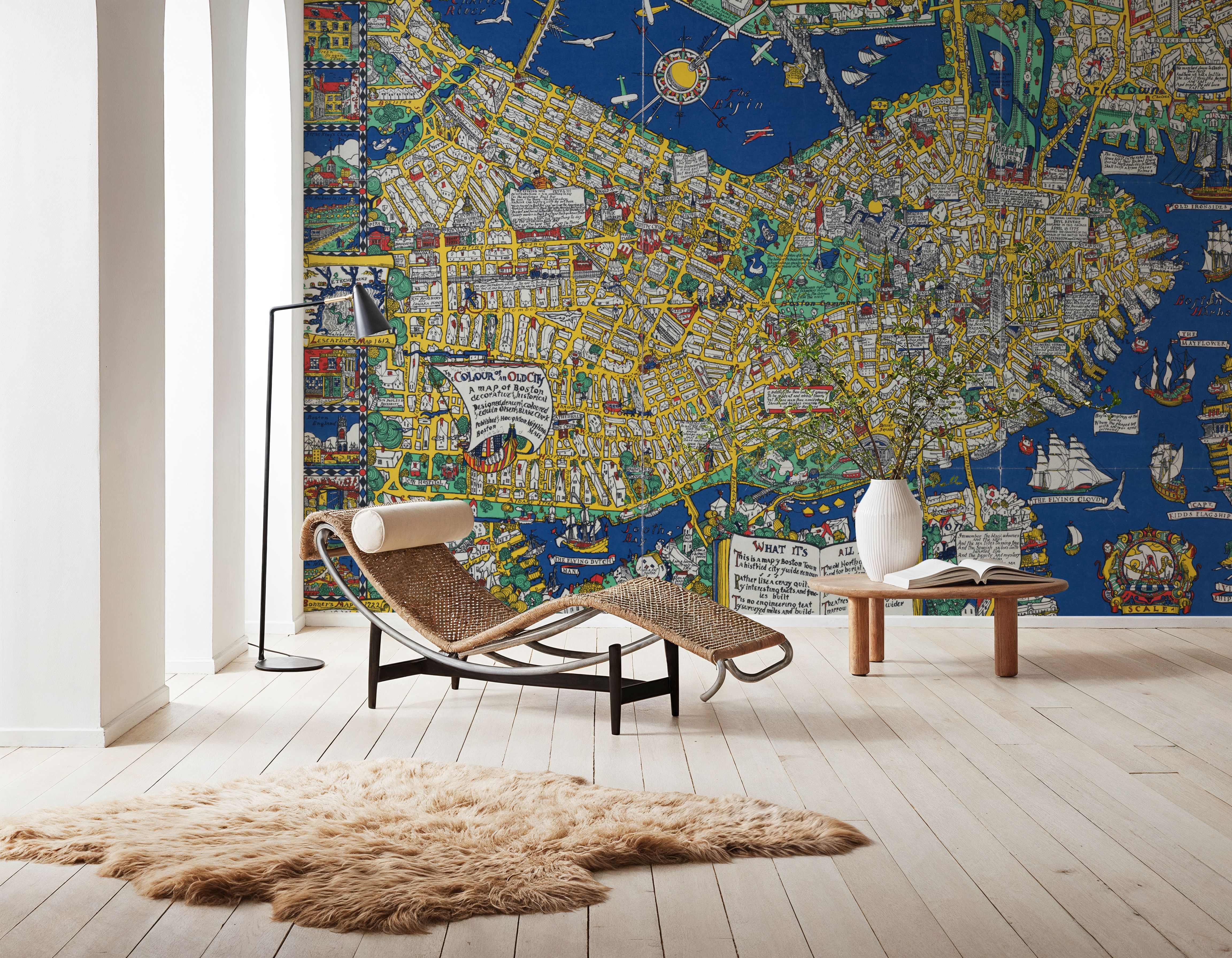 Decorative Boston Map