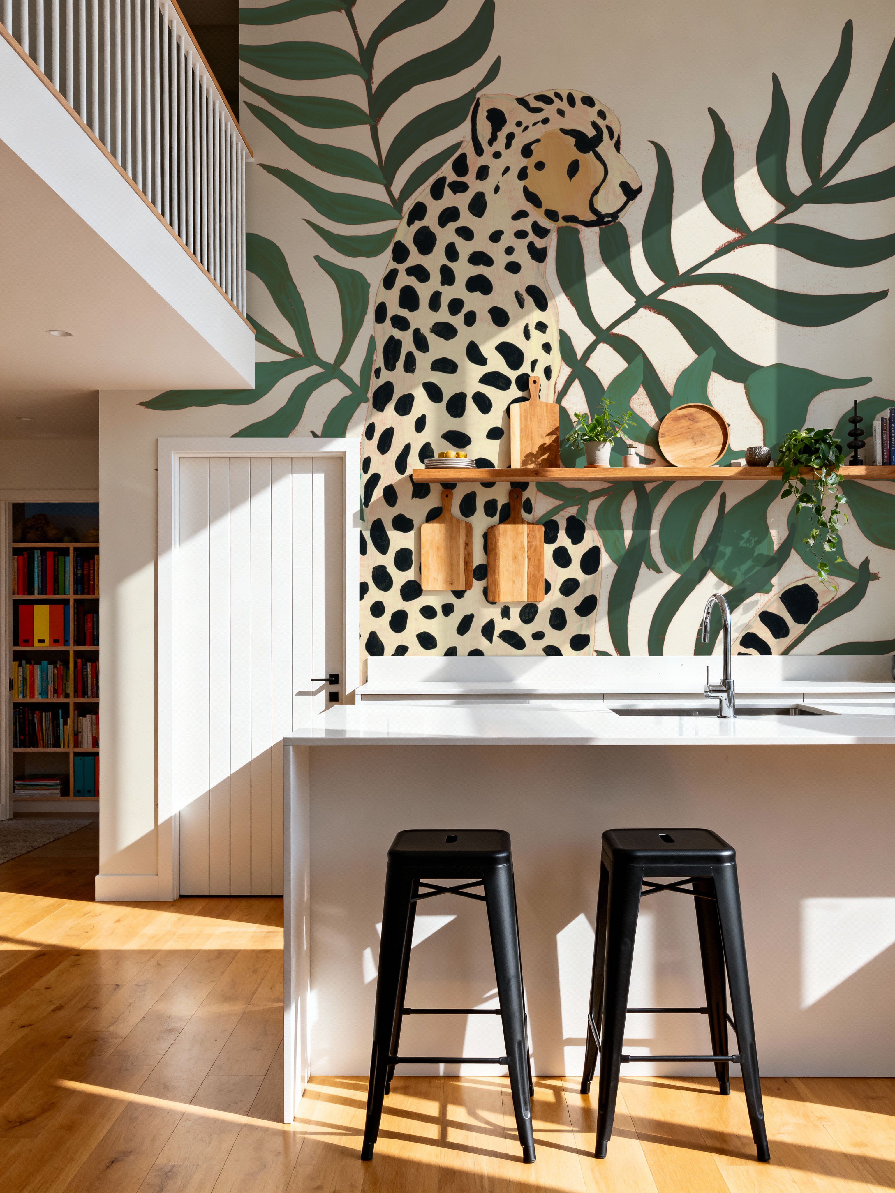 Sitting Cheetah Cream