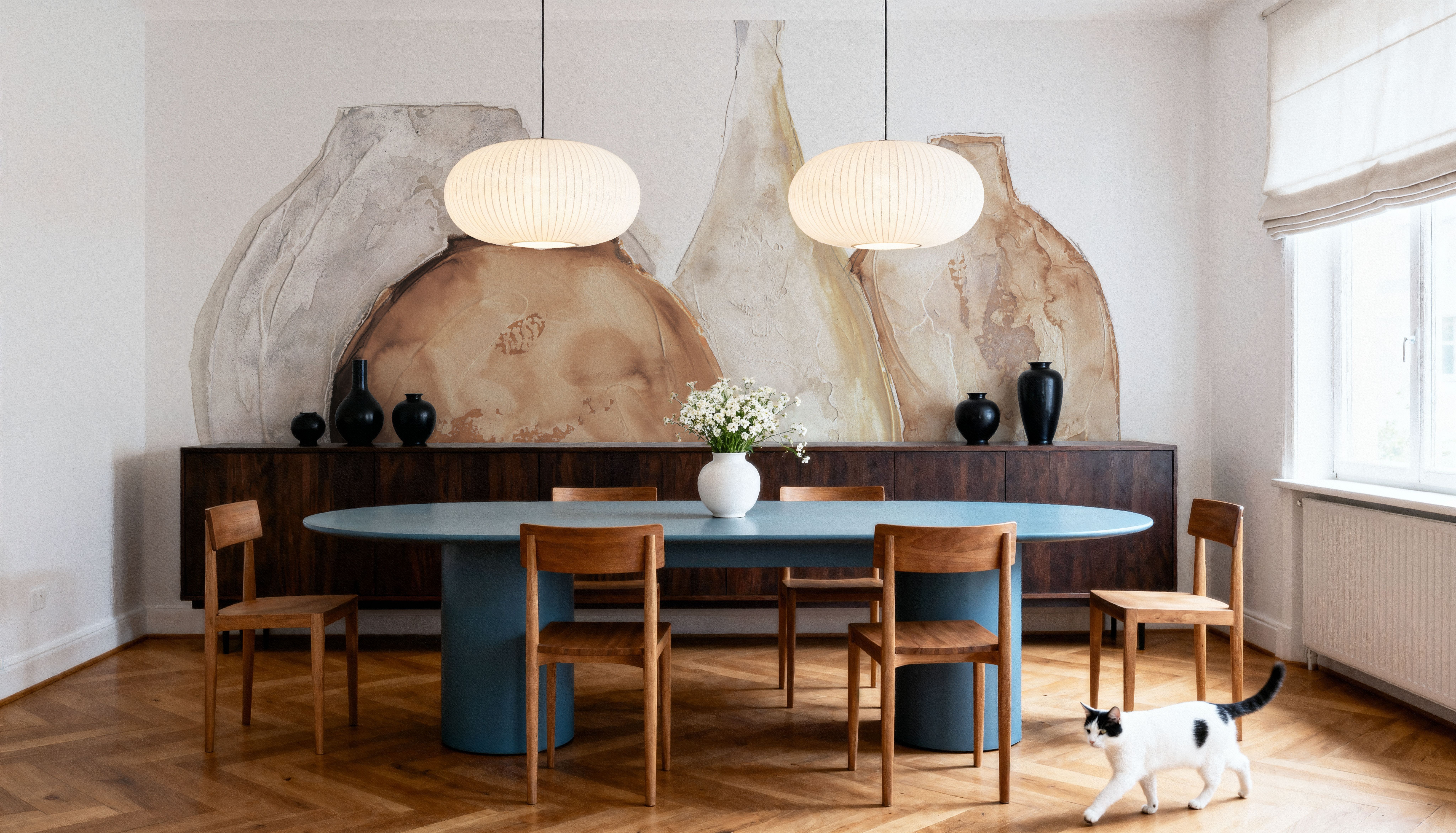 Neutral Vases Front, Wallpaper