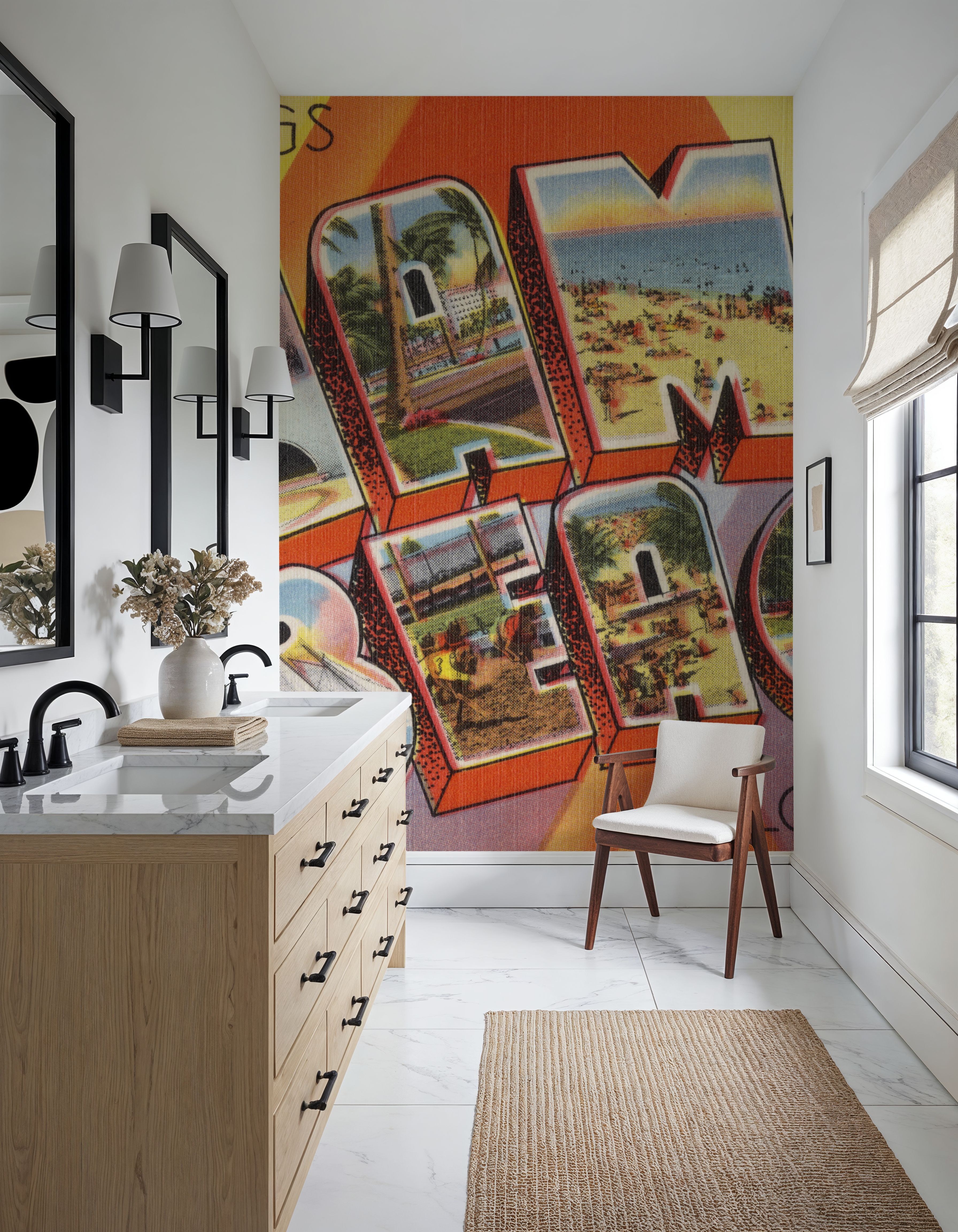 Greetings from Miami Beach - Screenprint Postcard