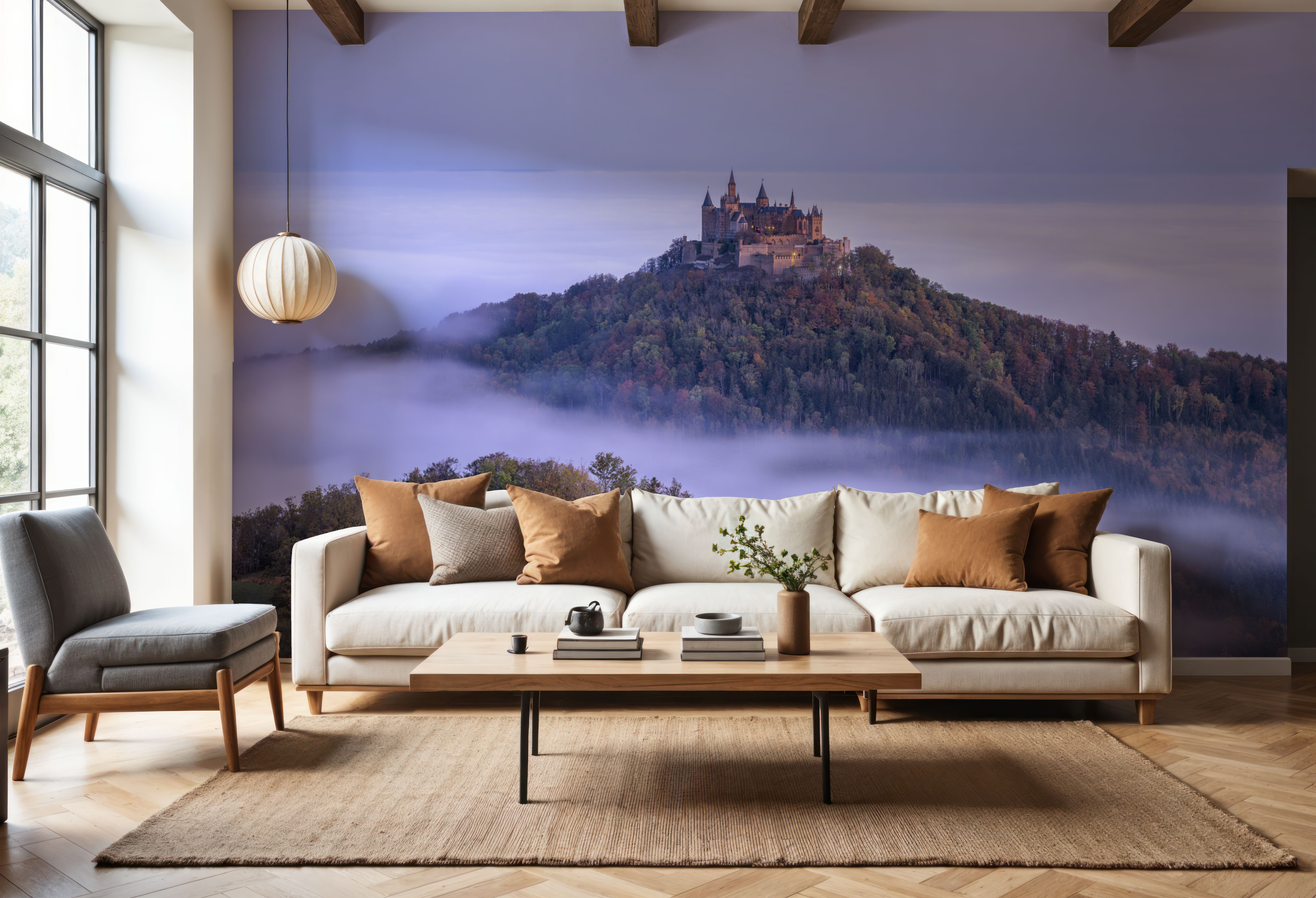Hohenzollern Castle Fog, Wallpaper