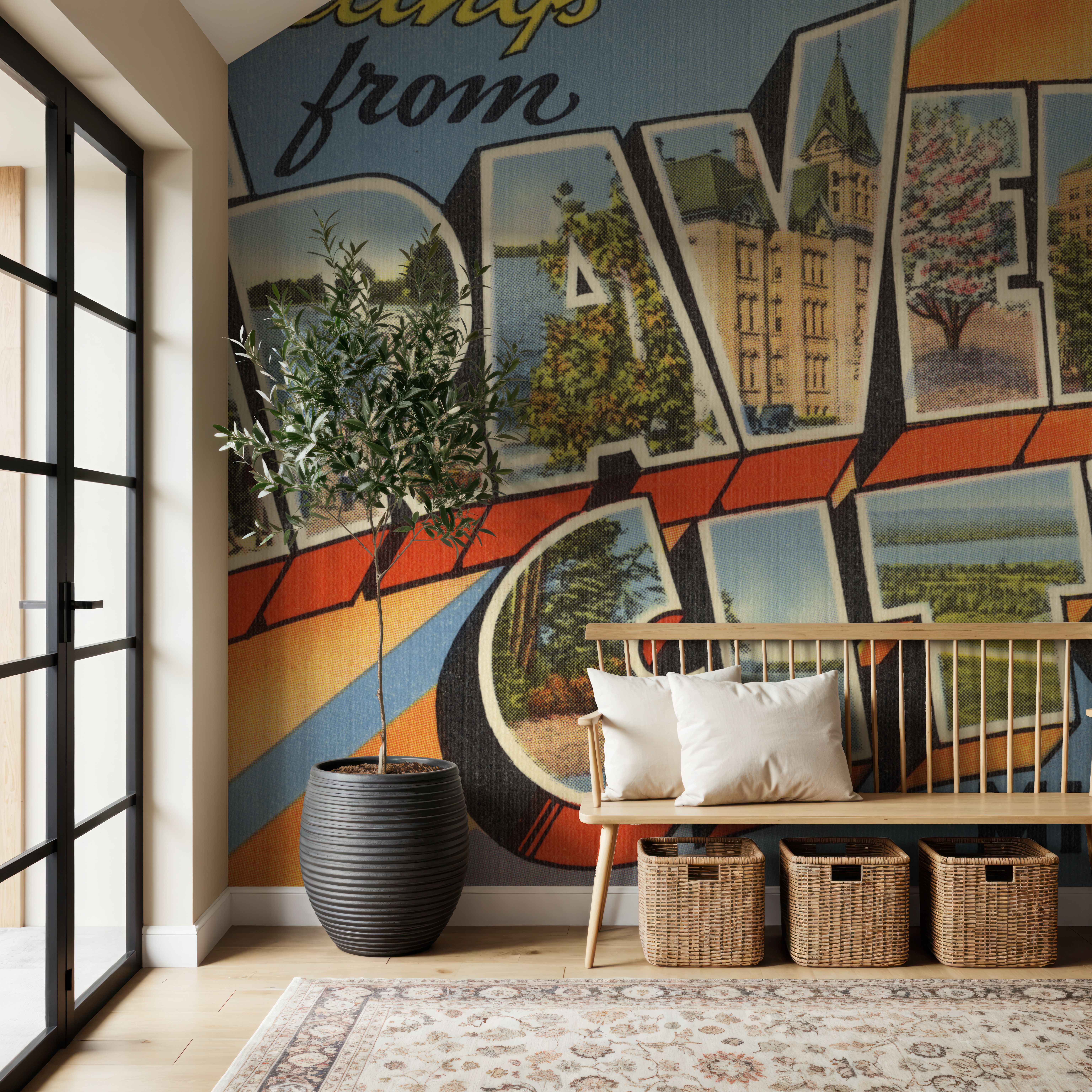 Greetings from Traverse City - Screenprint Postcard