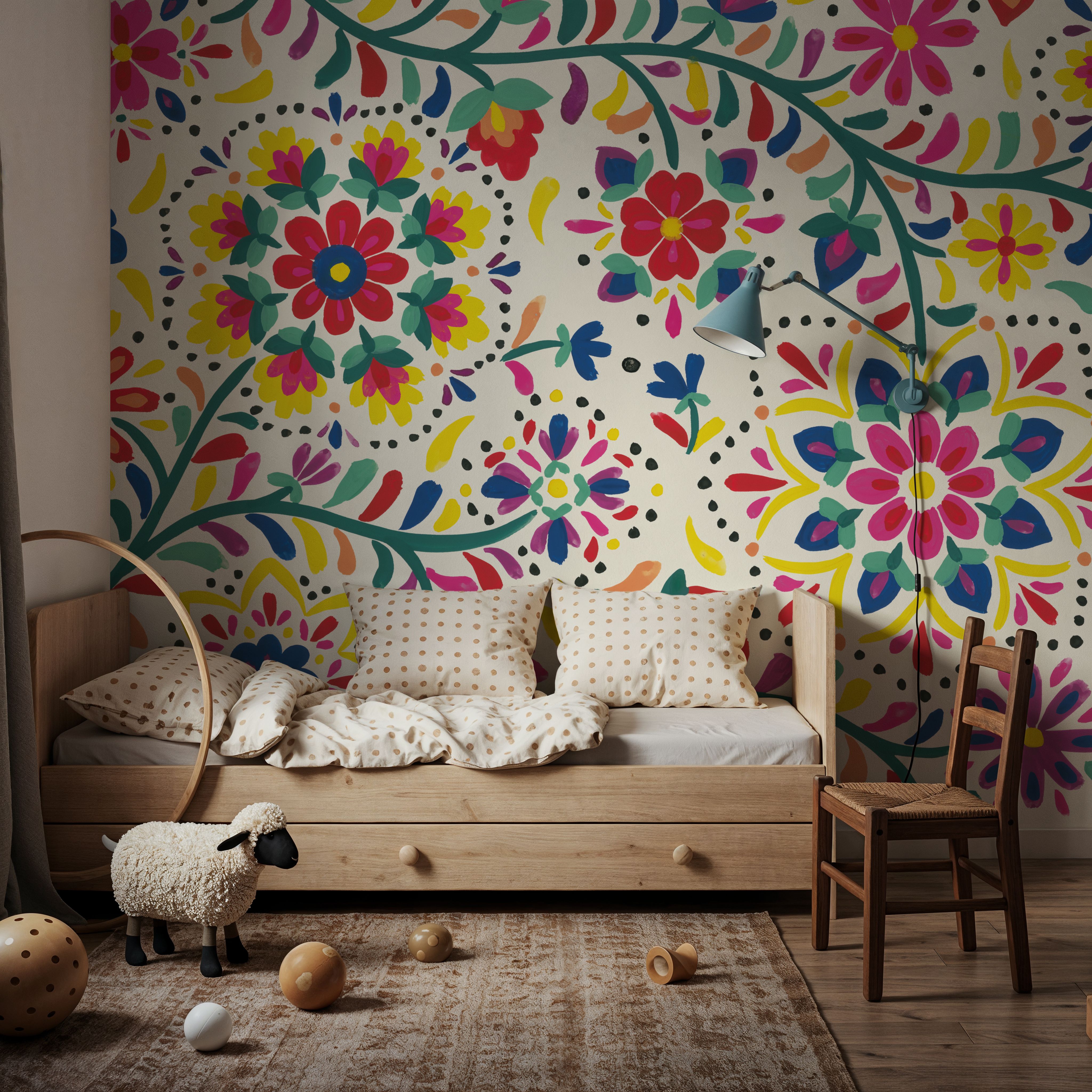 Floral Fiesta White I