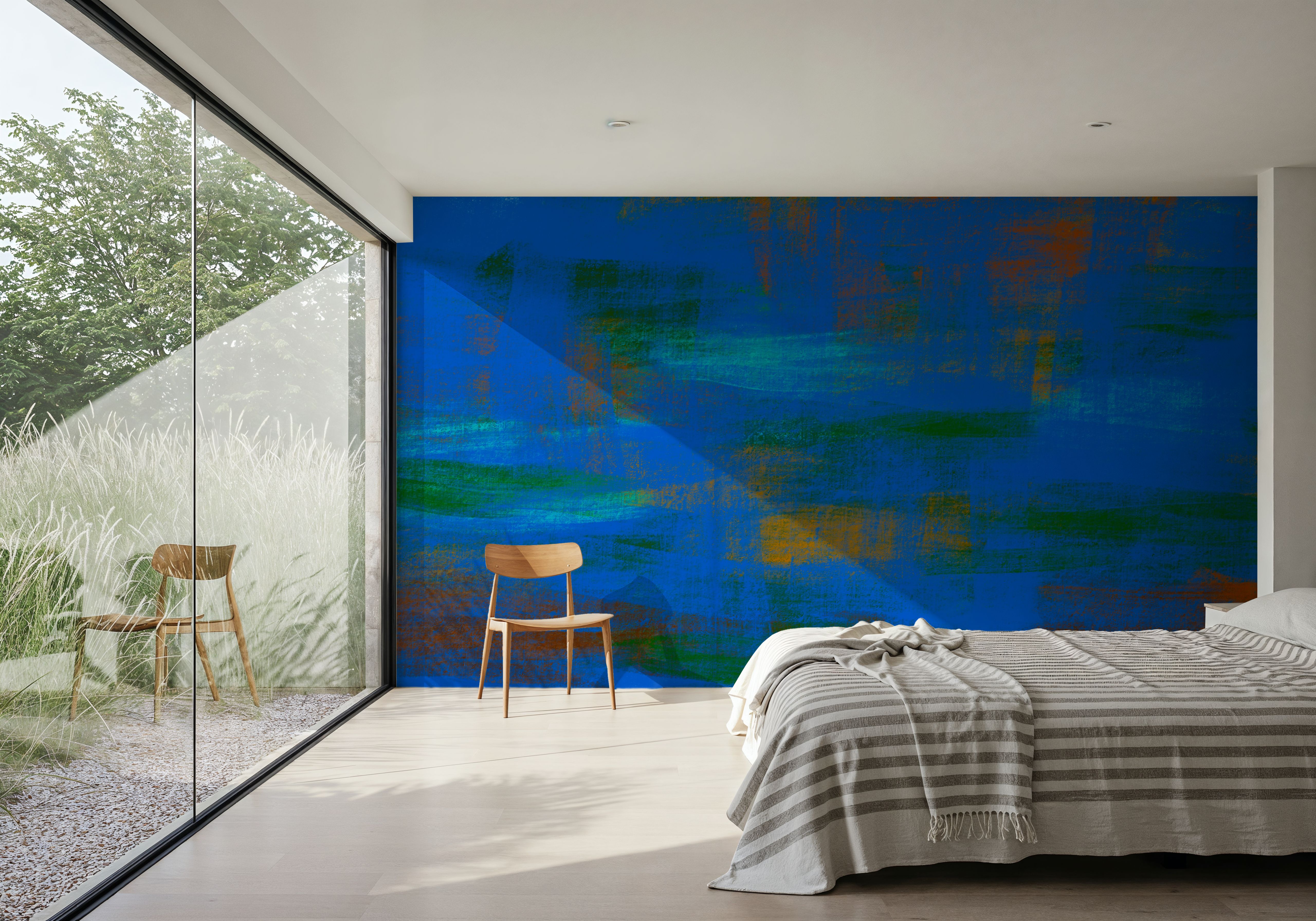 Close Up Blue, Brush Strokes