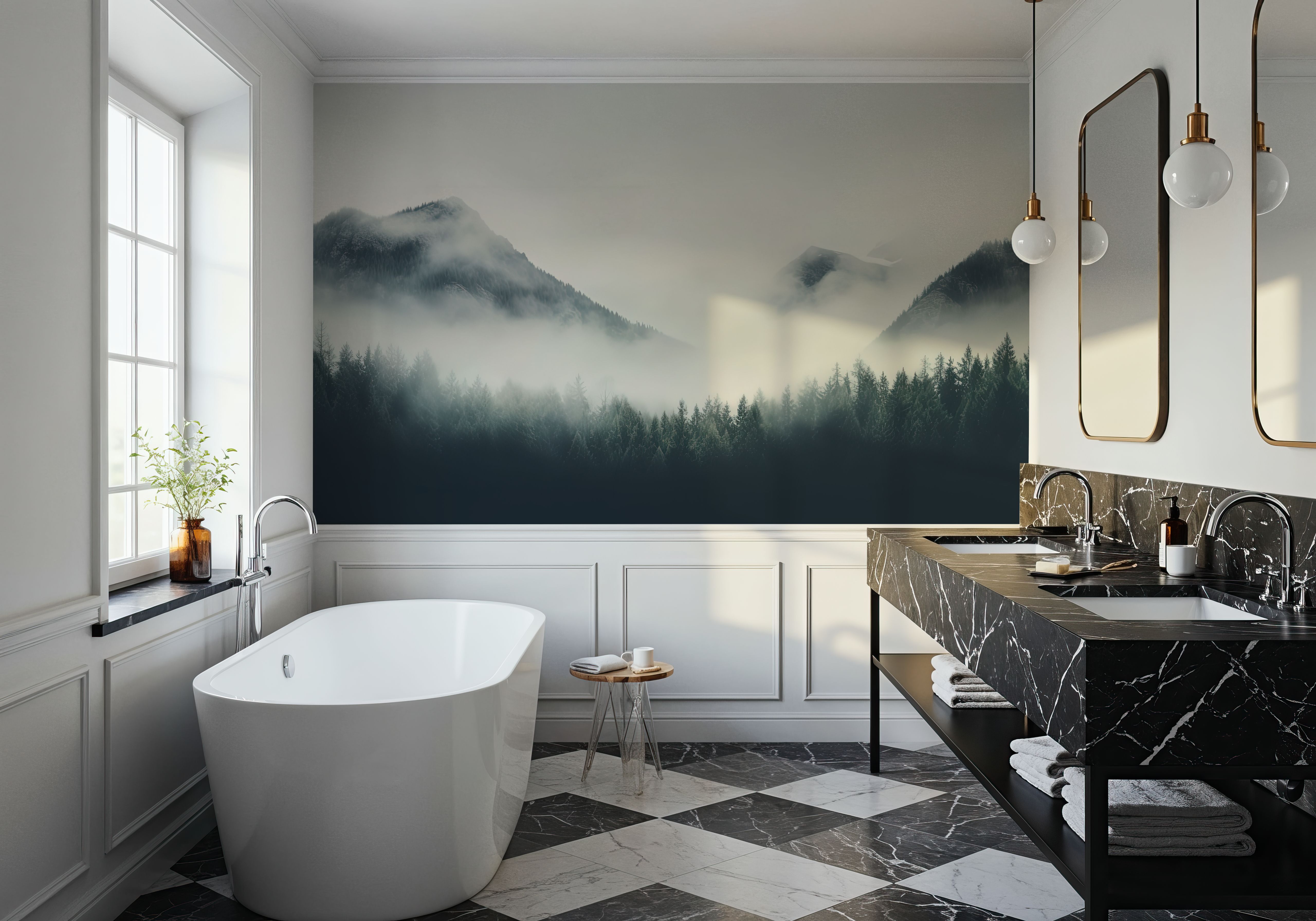 Winter Mountain View