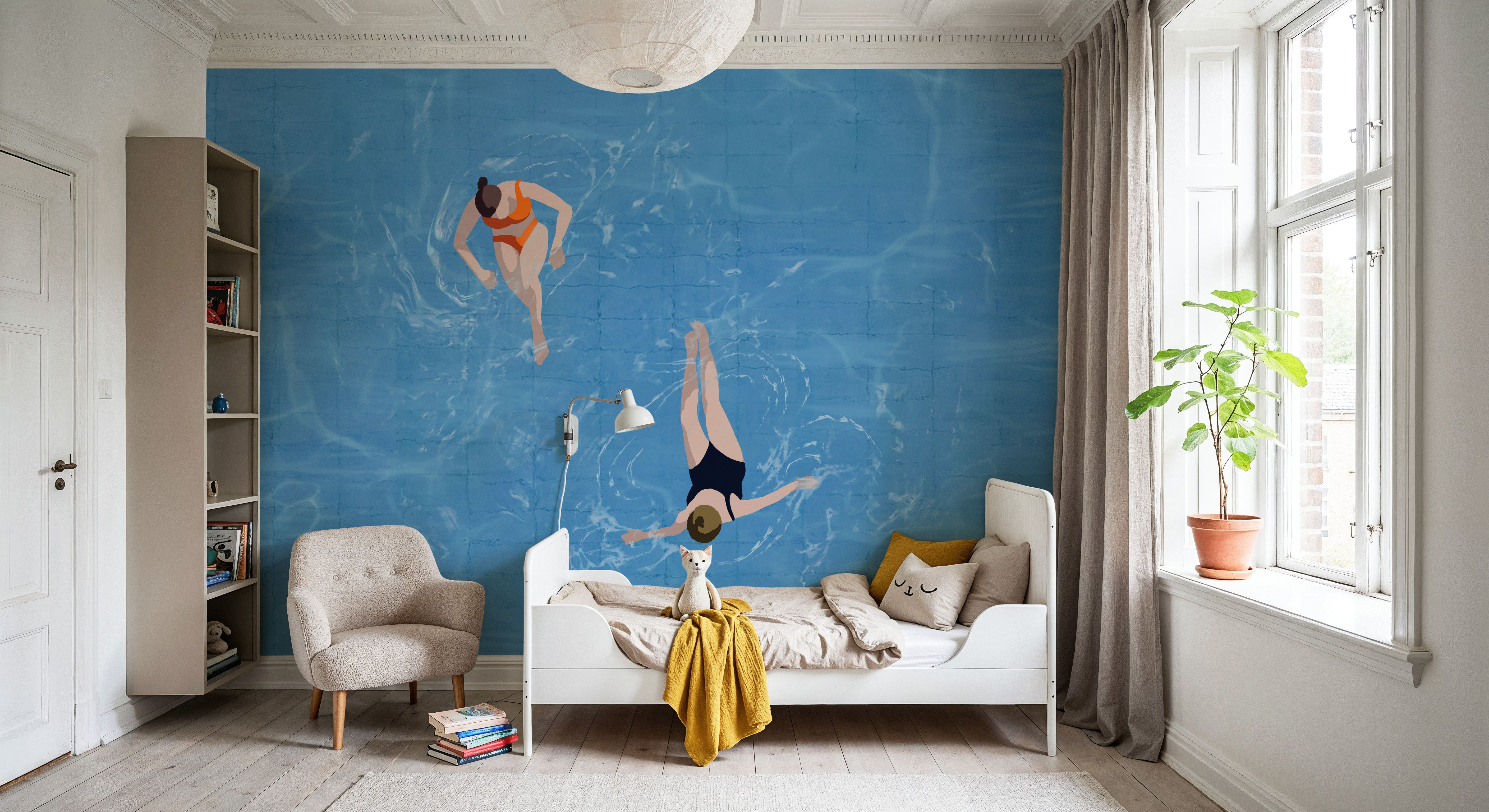 Pool Fun I, Wallpaper