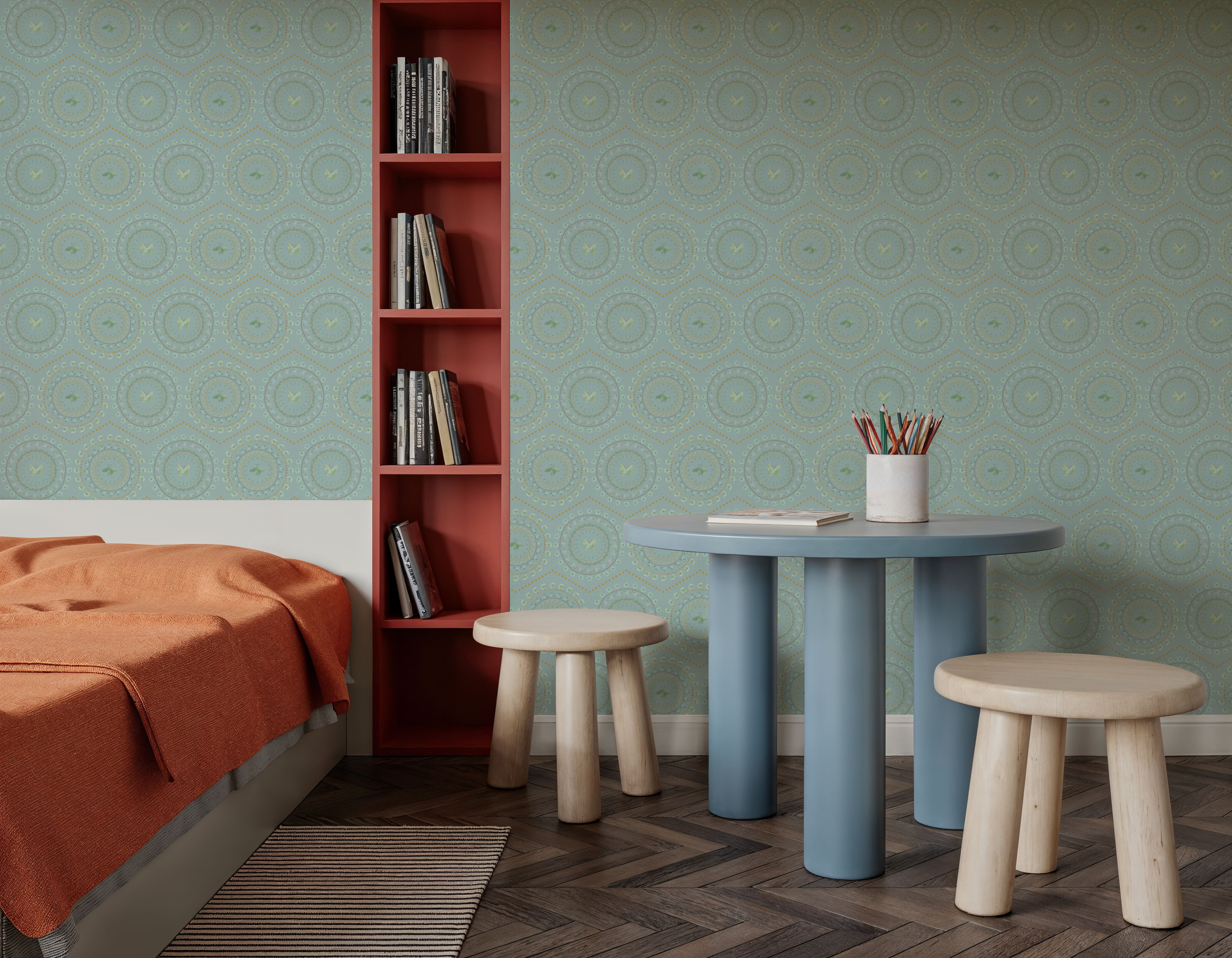 Flutterby Dreams Sky Blue