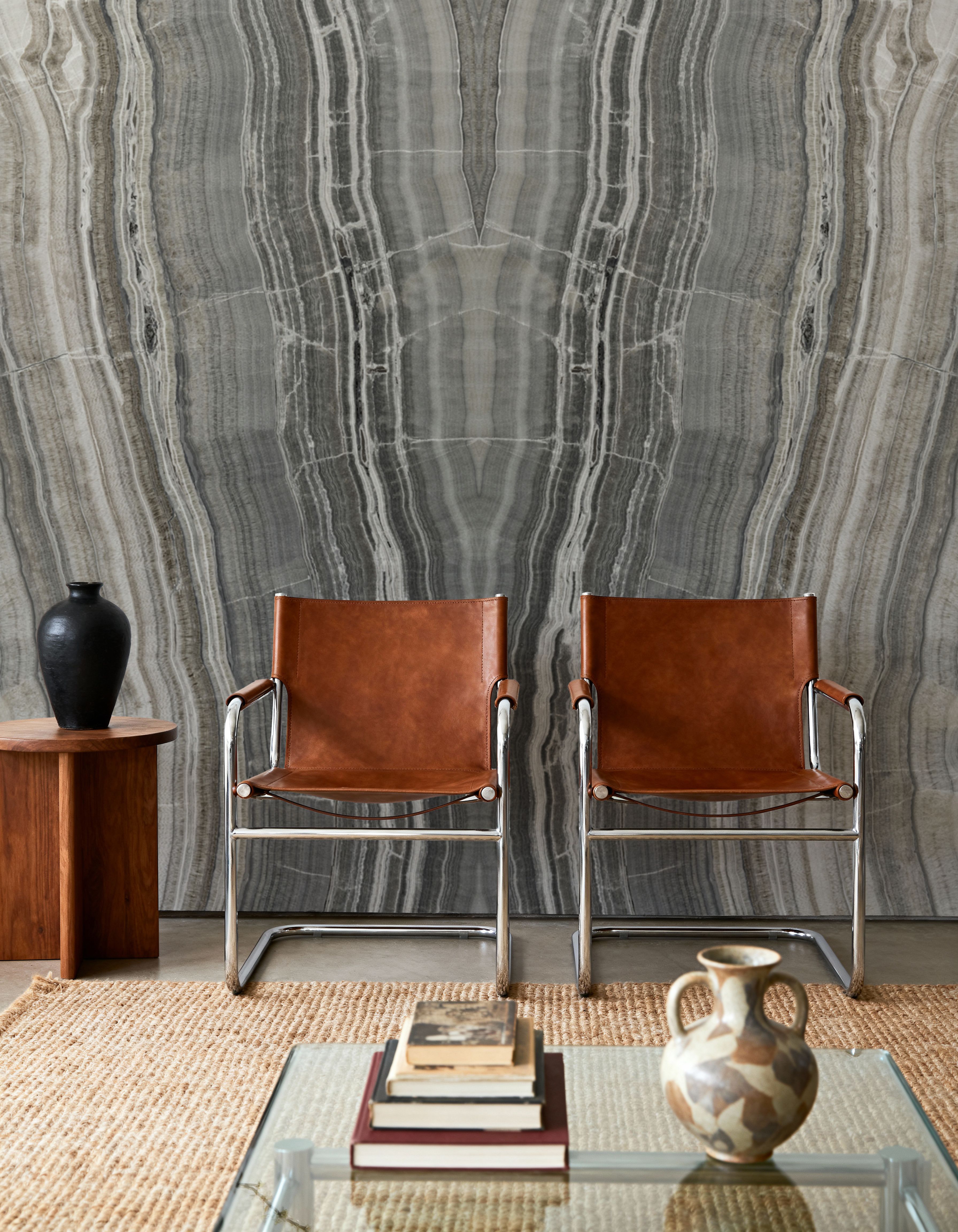 Onyx Mirage Bookmatched, Gray