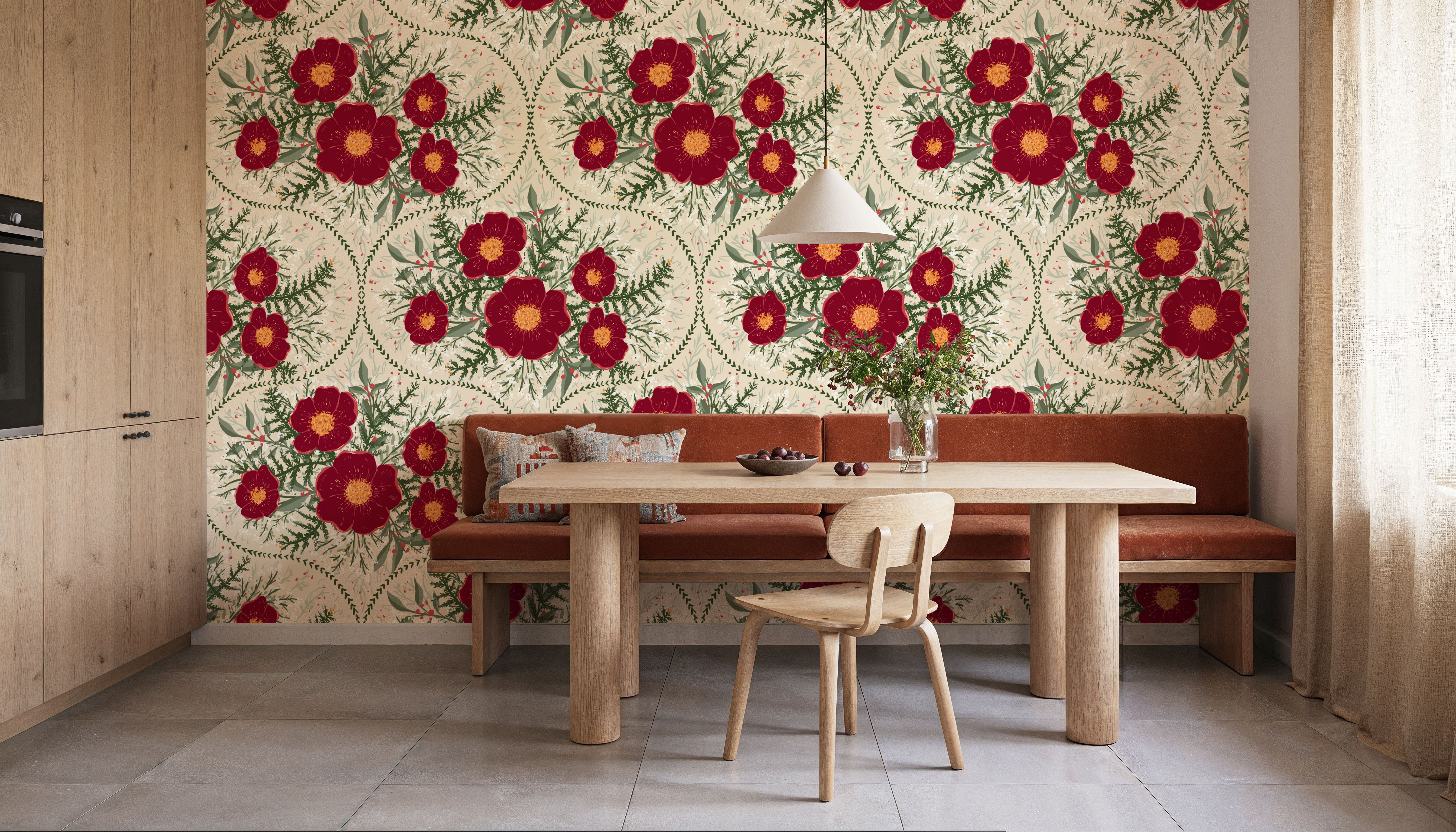 Yuletide Camelia, Bone White