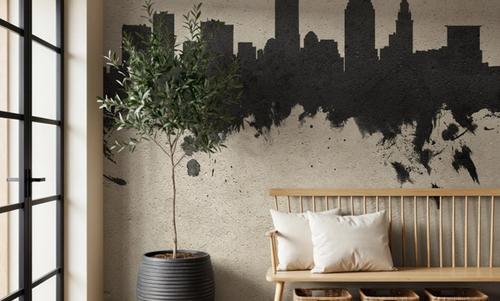 Cleveland Ohio Skyline Concrete