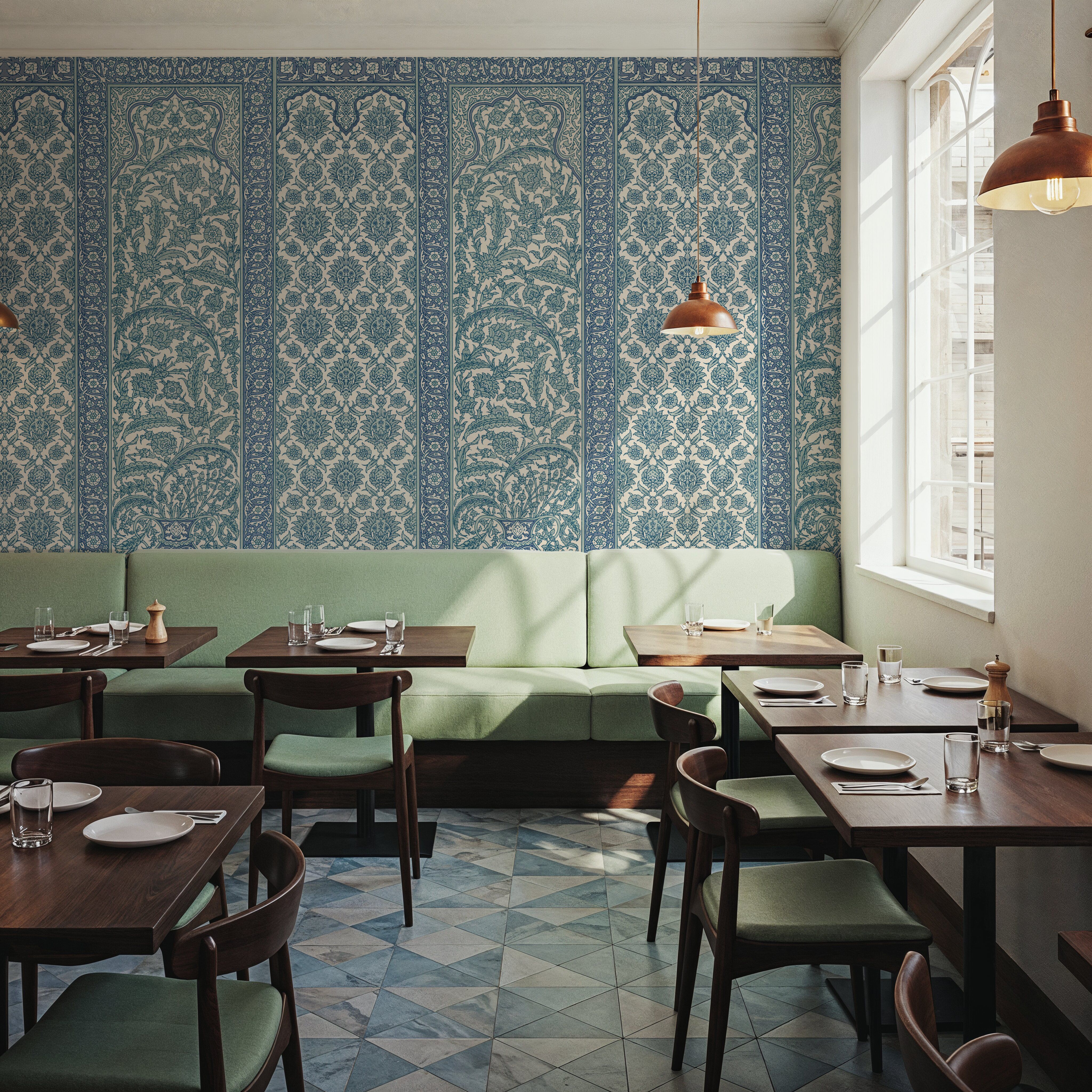 Riad Ornaments, Seafoam