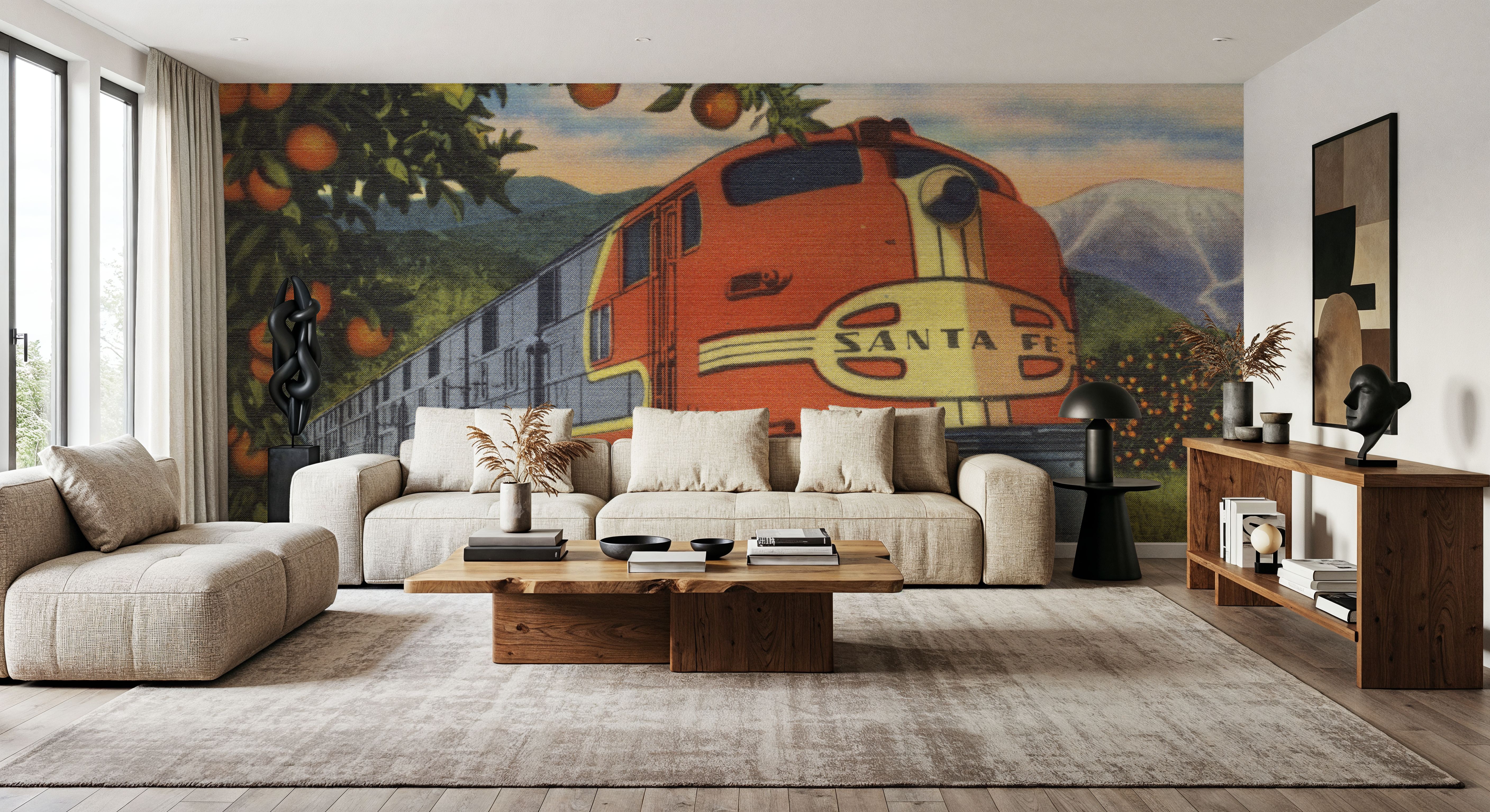 Greetings from San Diego - Screenprint Postcard, Wallpaper