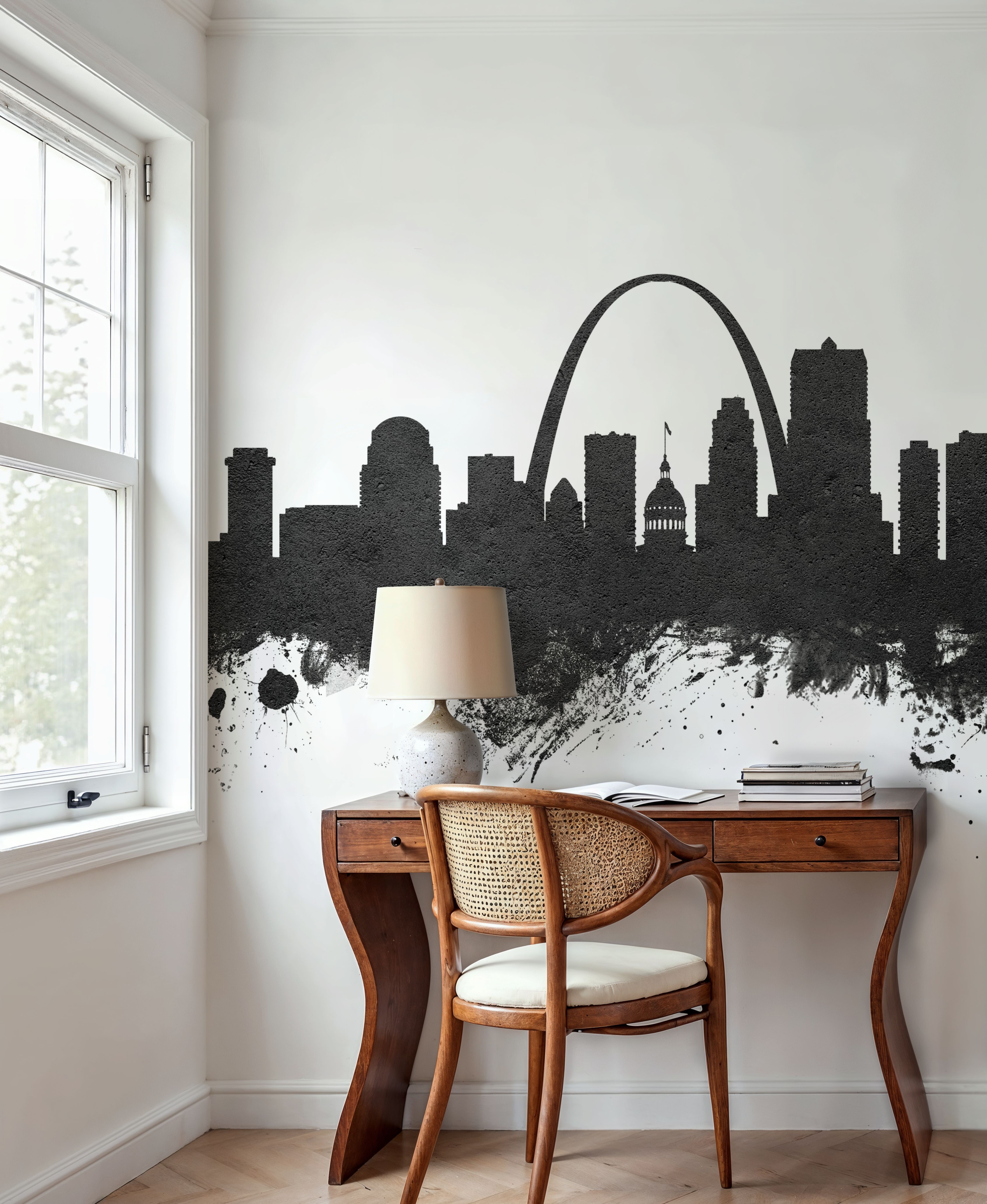 St Louis Missouri Skyline Black & White