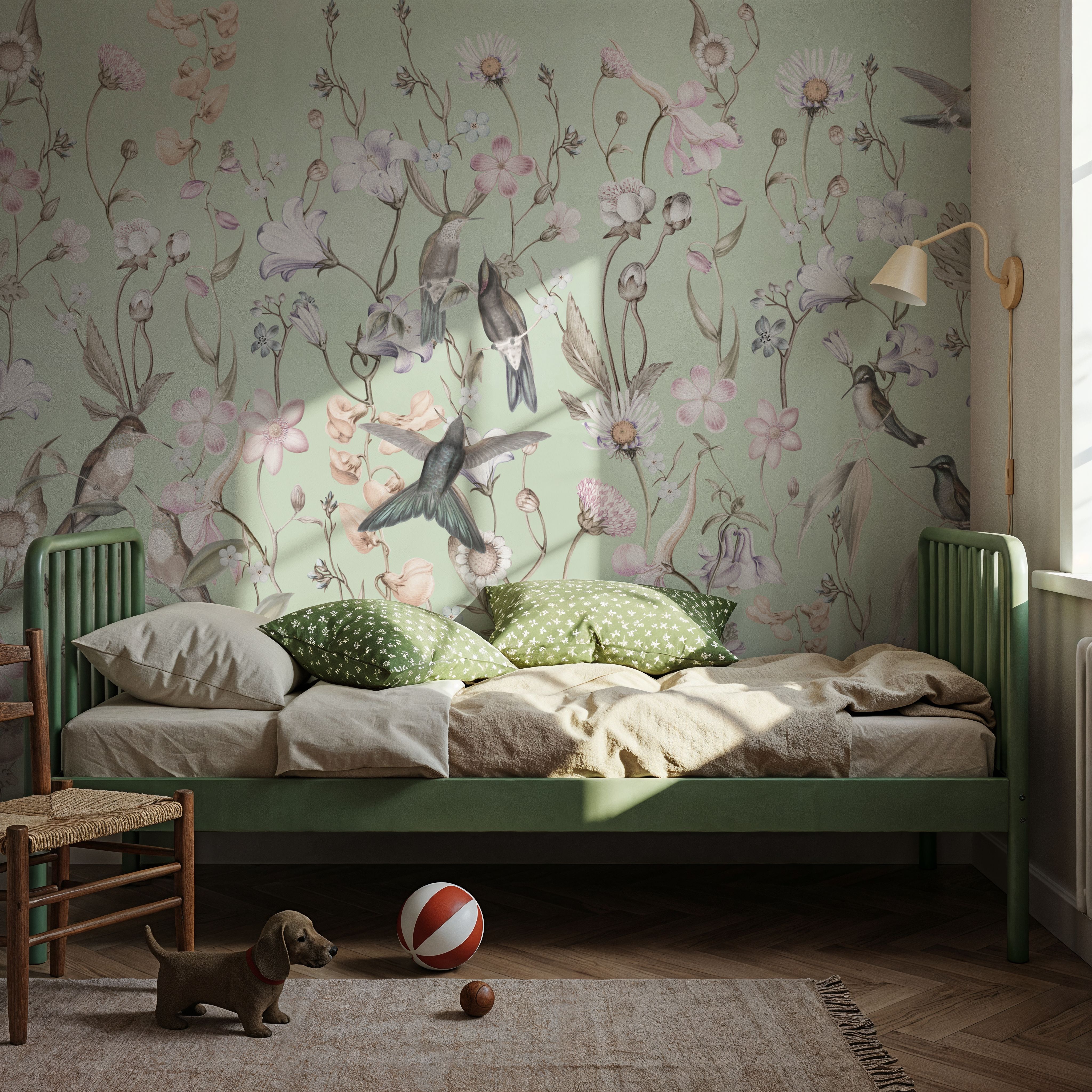 Bird Garden Green