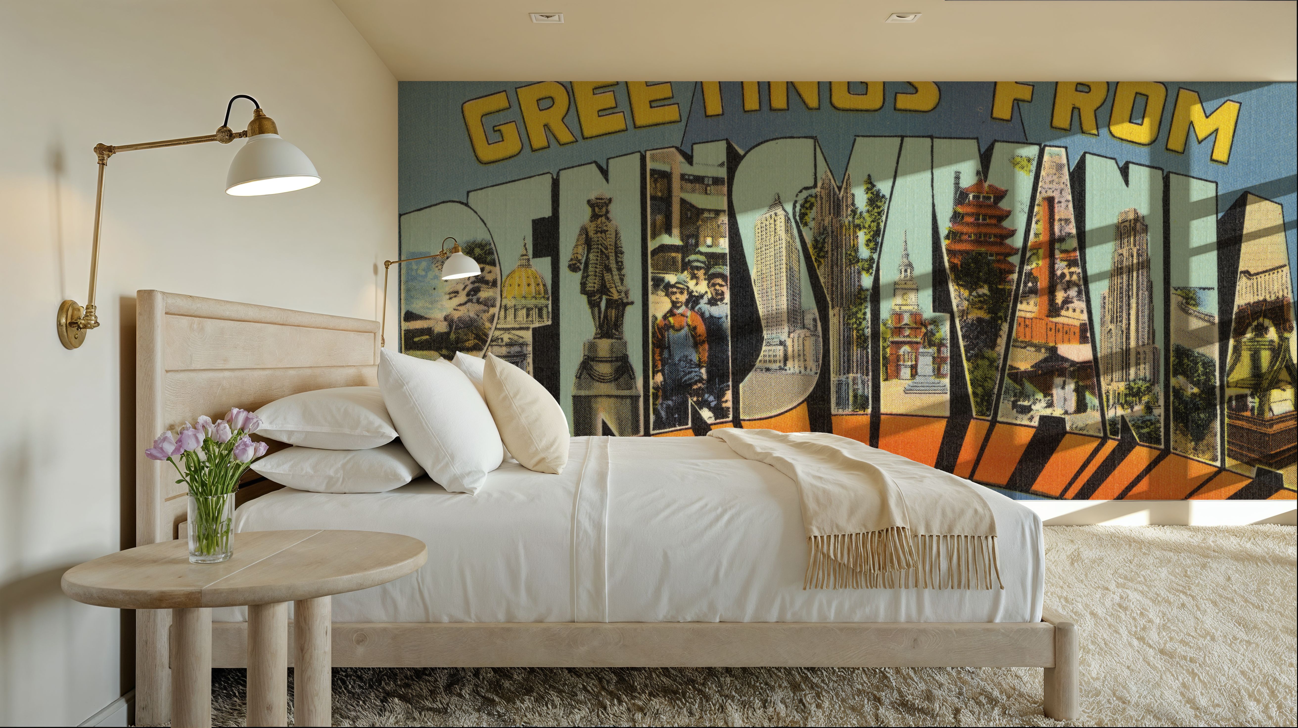 Greetings from Pennsylvania - Screenprint Postcard