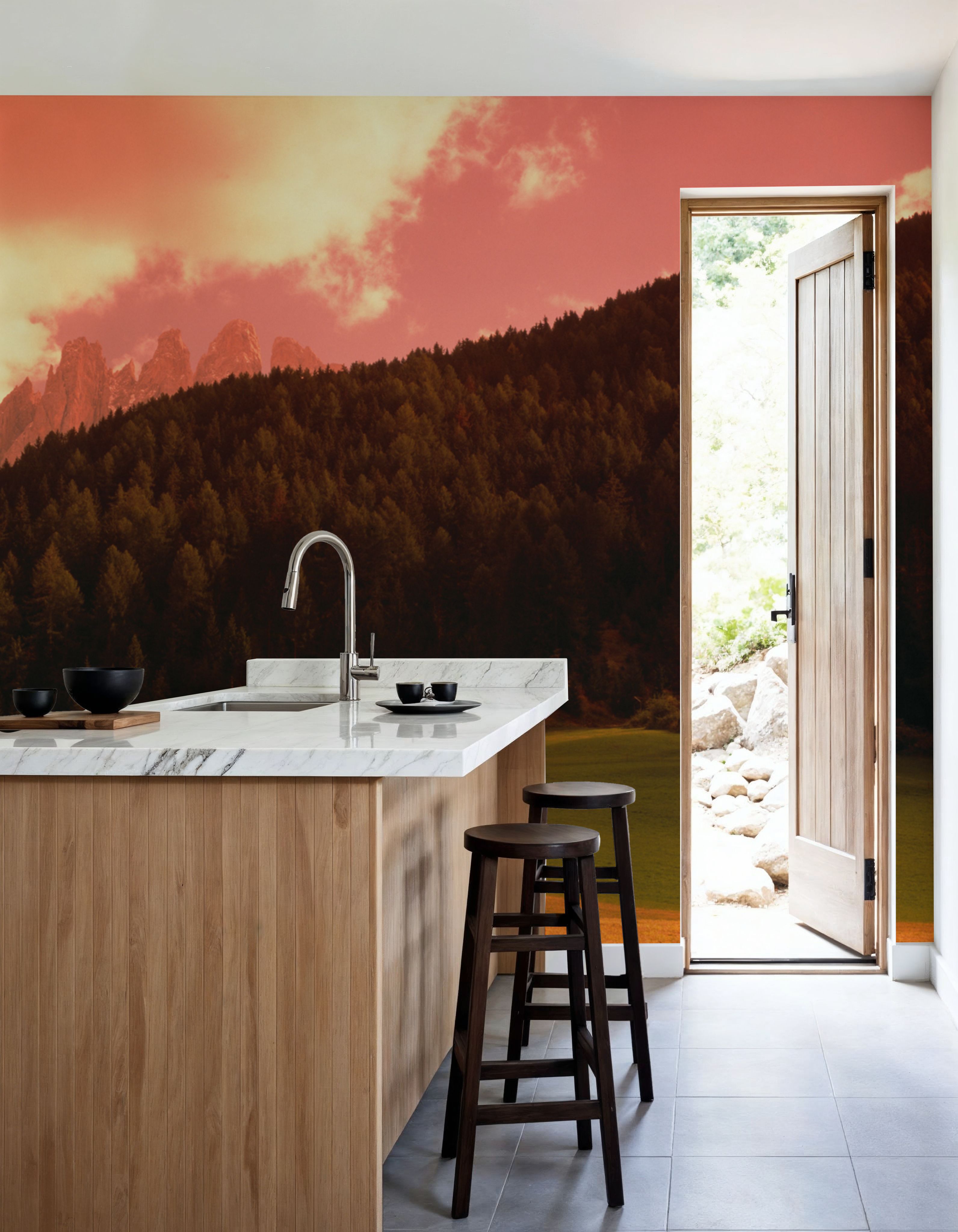 Mountain Church Sunset