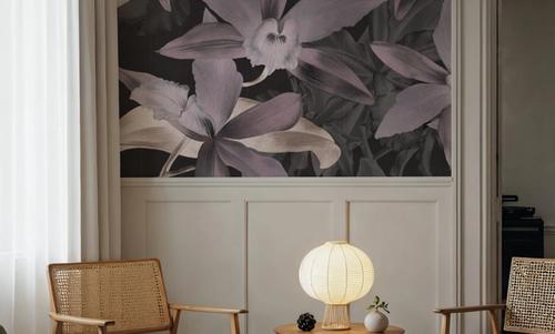 Big Orchids Dark Purple